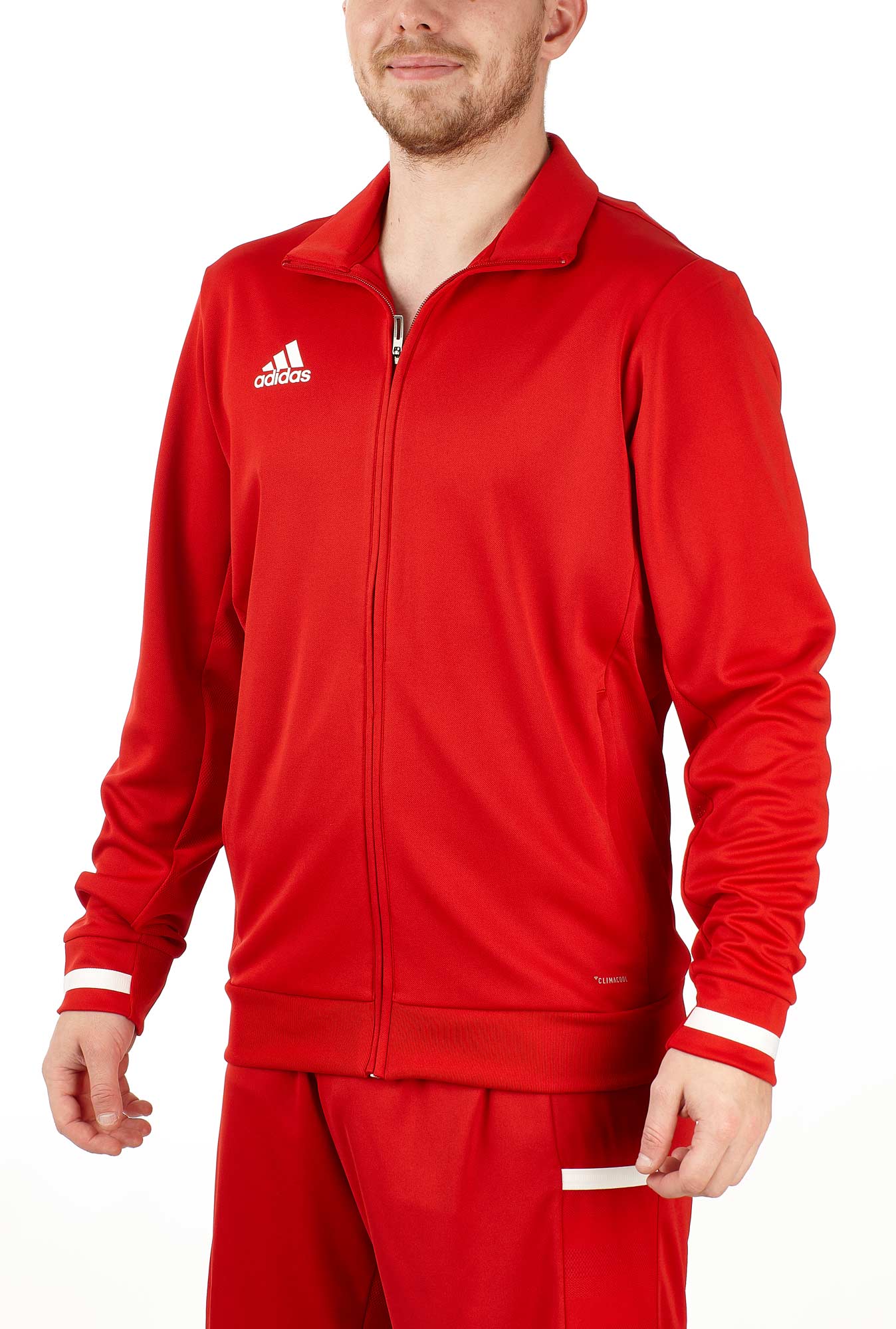 adidas T19 Trekking Jacket Männer rot/weiß, DX7323