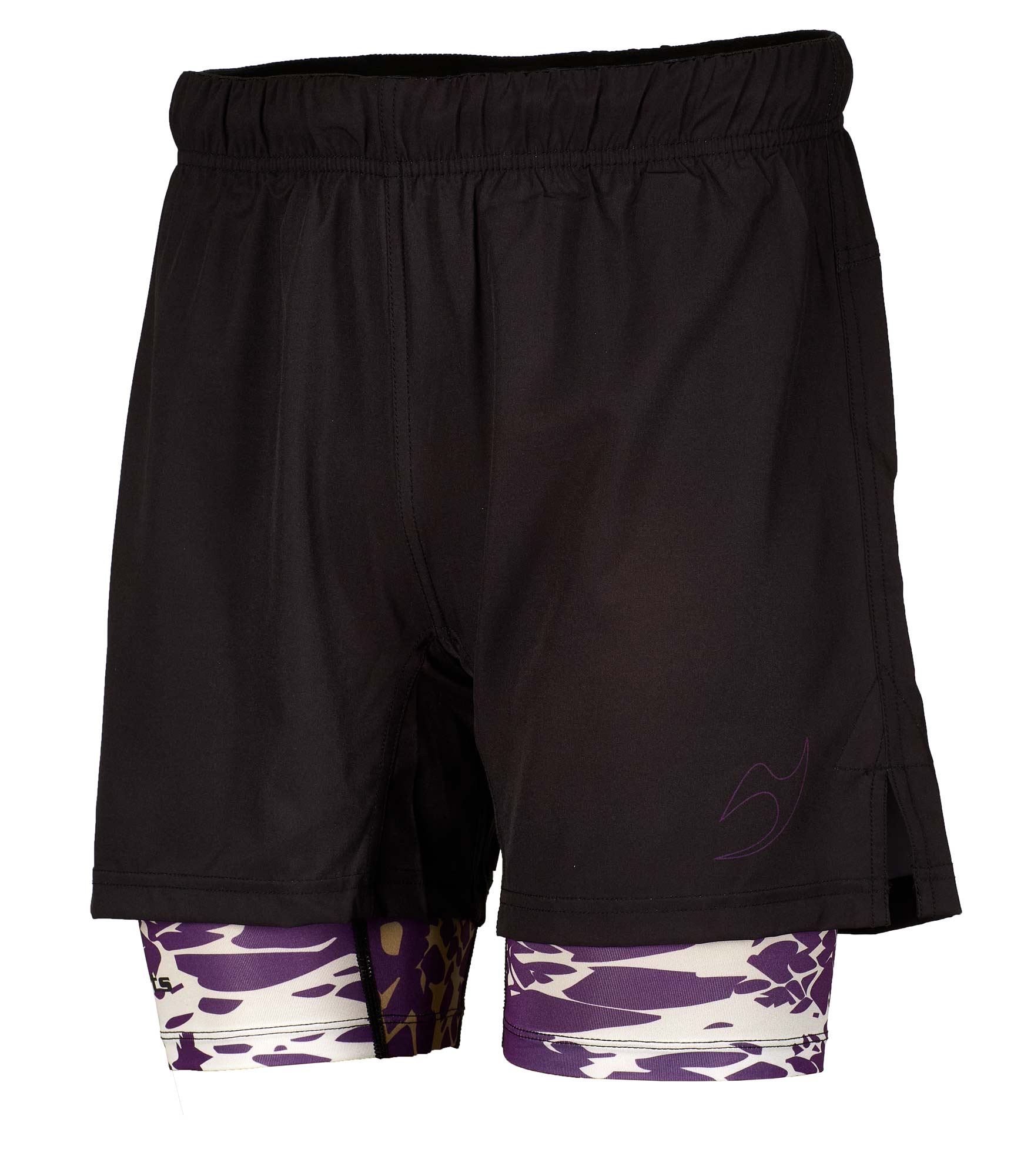 Grappling shorts flex double black/black