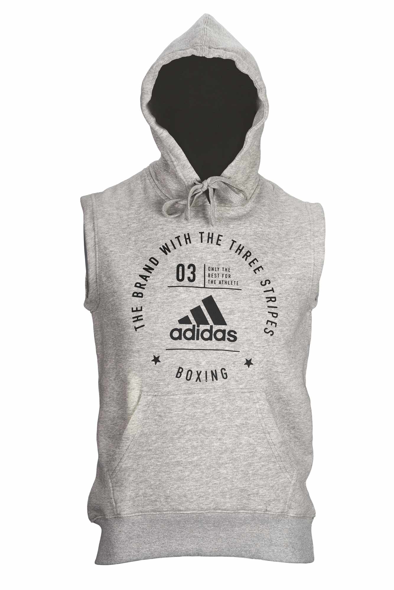 adidas Community Sleeveless Hoody "BOXING" grey/black, adiCL05B