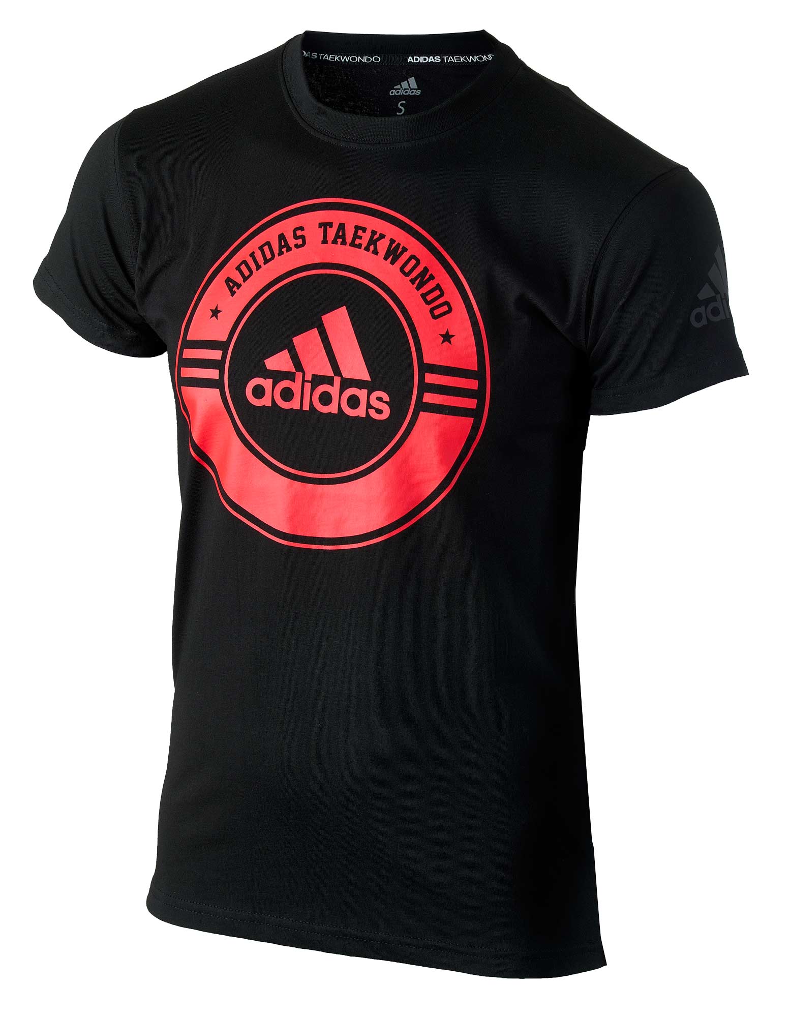 Ju Sports adidas Taekwondo Community Line Shirt "Circle" black/red, adicsts01T