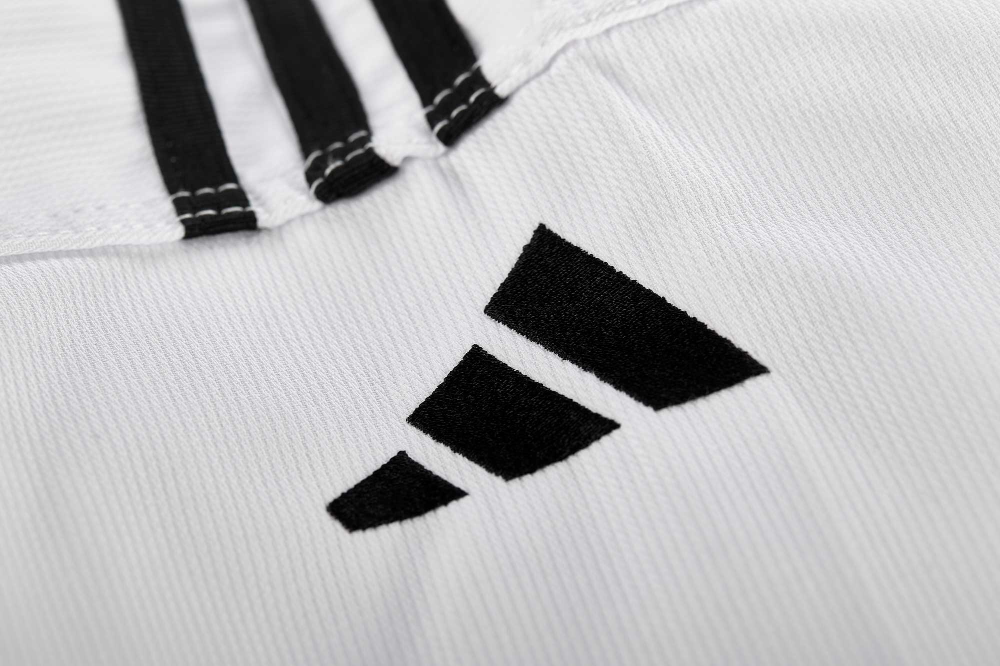 adidas Taekwondoanzug, Adi Club 3 stripes, schwarzes Revers, ADITCB02