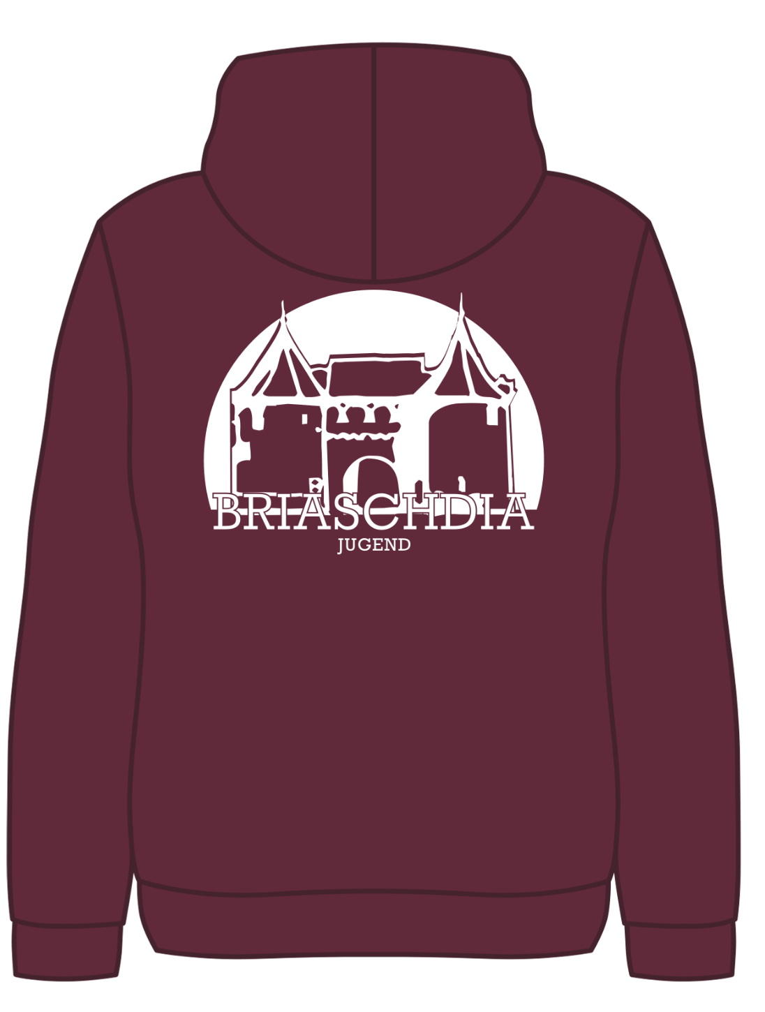 Prichsenstädter Jugend - Hoody burgundy smoke
