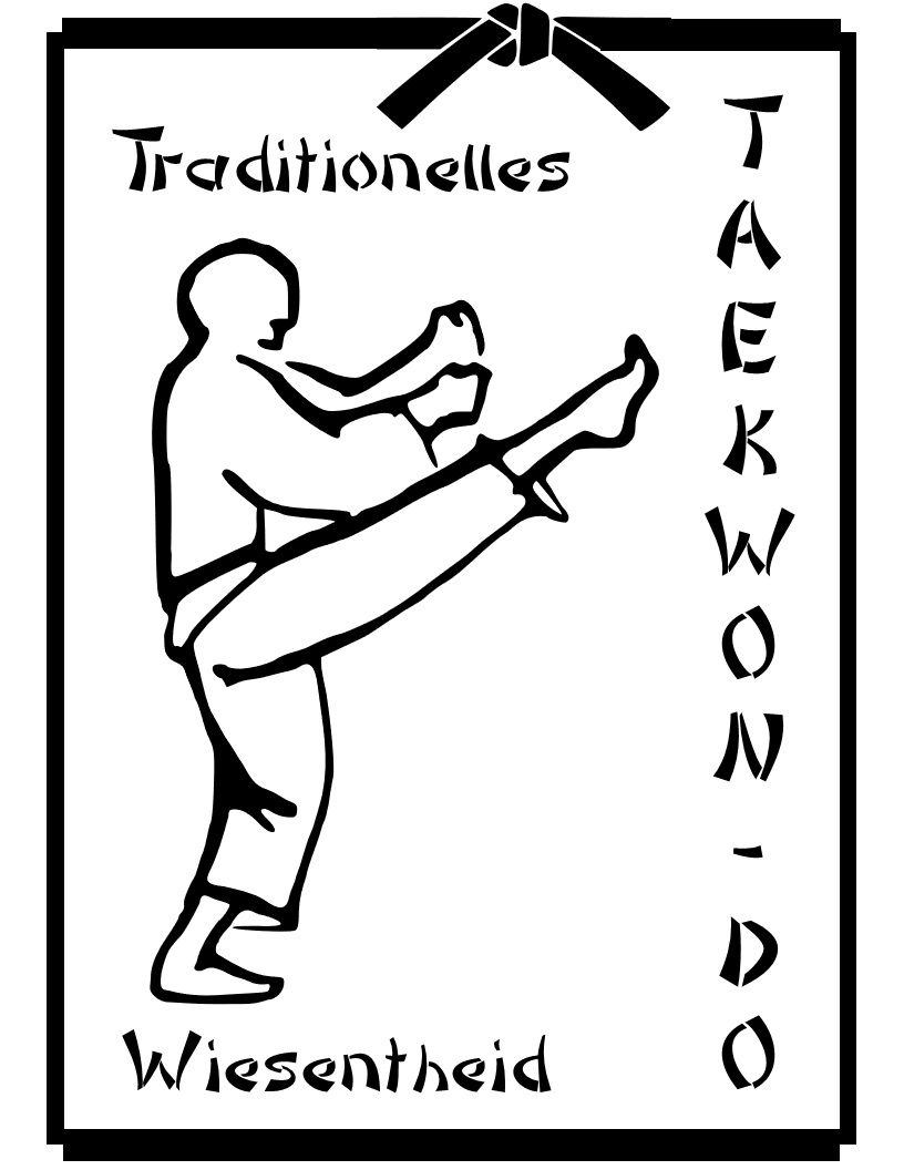 Kampfsport, Kicks, Gürtel, Taekwondo, Taekwondo-Logo