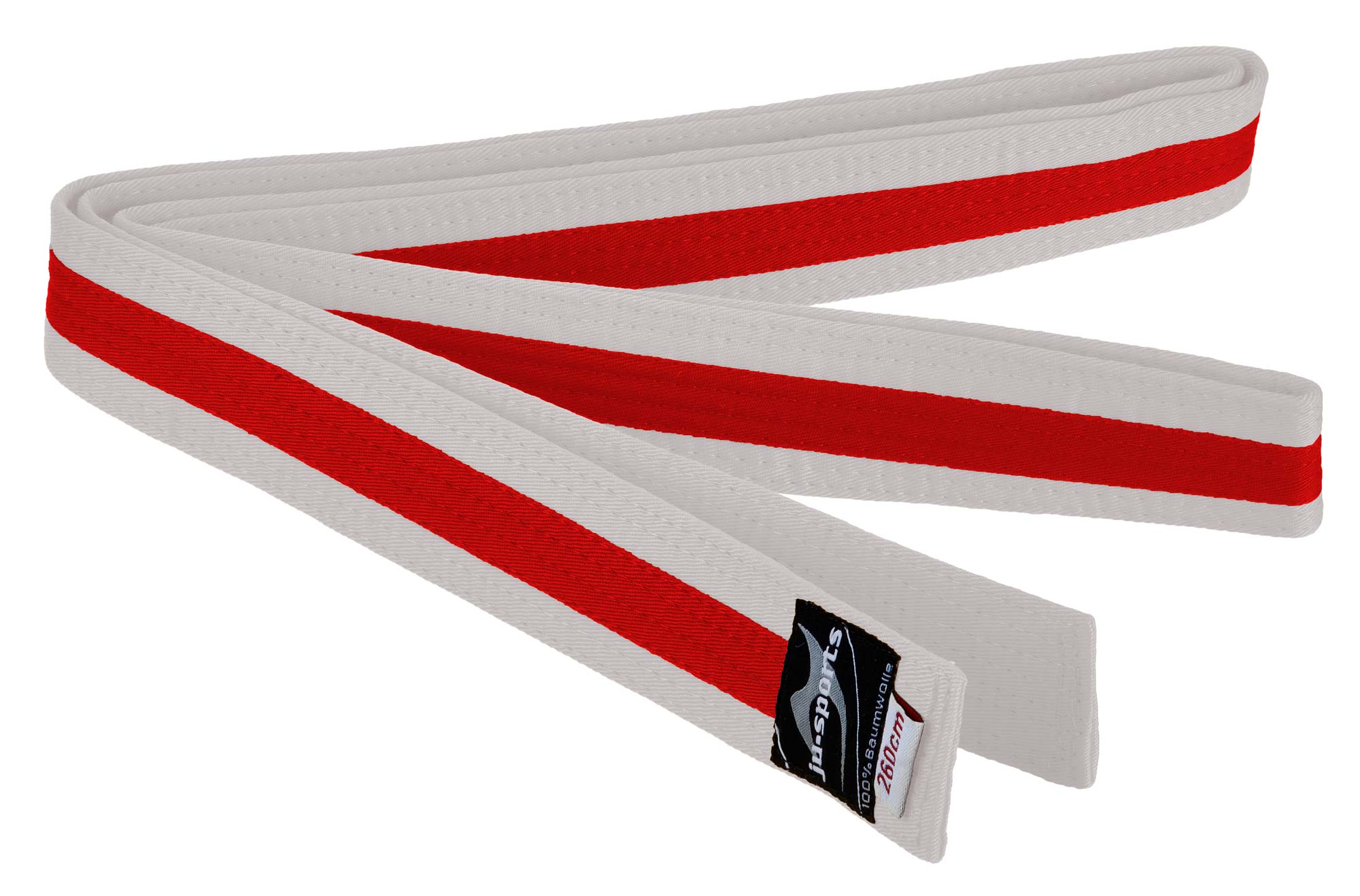 Ju-Sports budo belt white/red/white