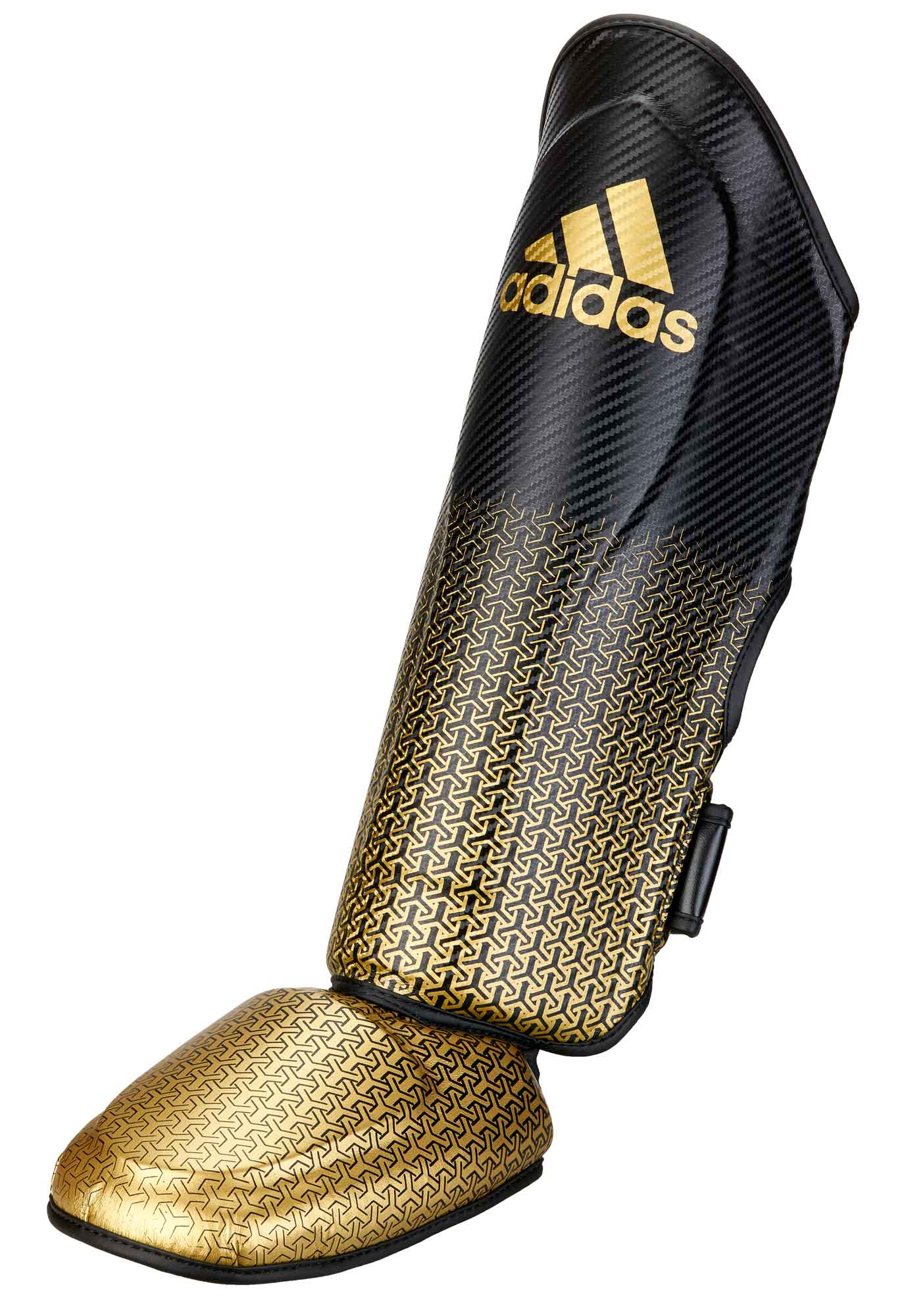 adidas Pro Kickboxing Schienbein-Spannschutz black/gold, adiKBSI300