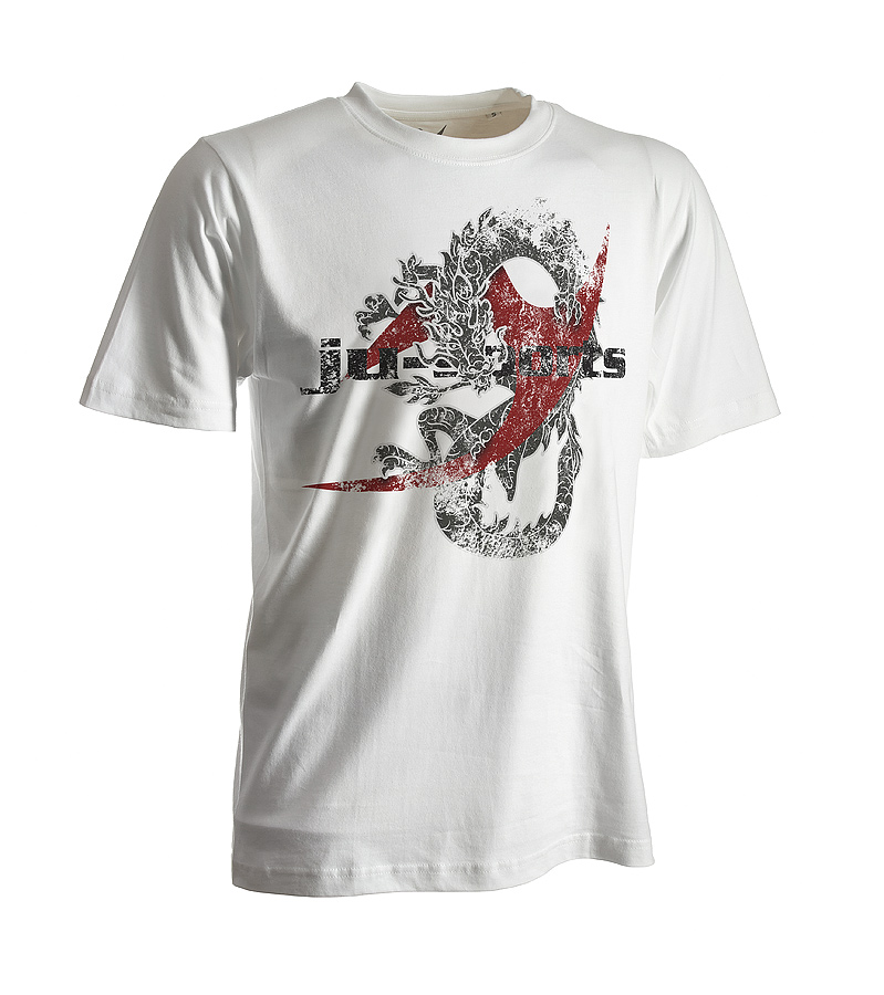 Ju-Sports Dark-Line T-Shirt Dragon white