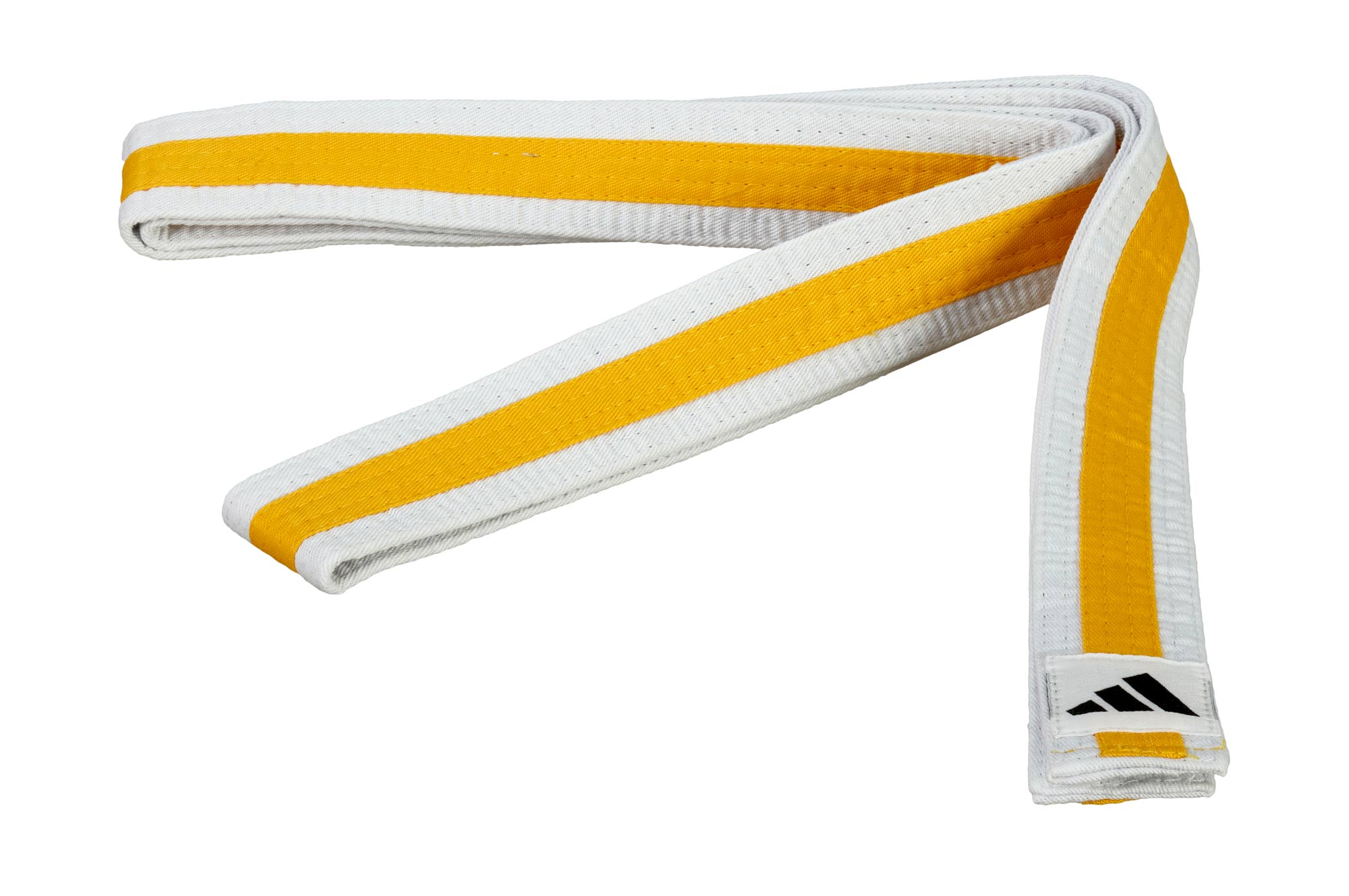 adidas Gürtel weiß/gelb/weiß, adiB225
