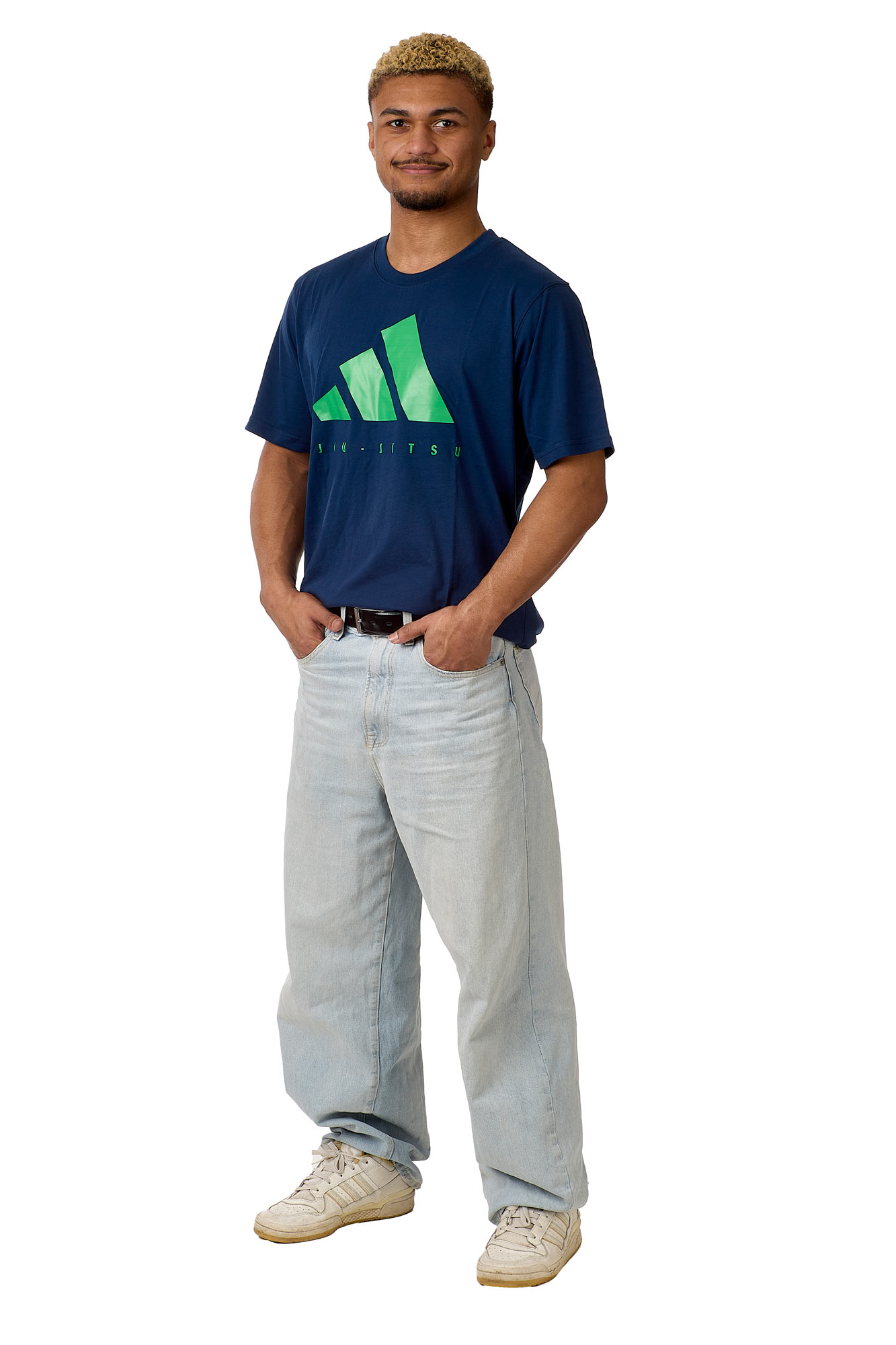 adidas Community Line T-Shirt Jiu-Jitsu blau, adiCLTS25-JJ