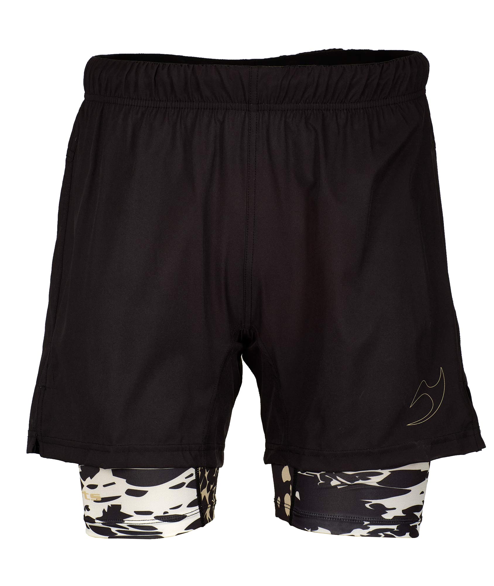Grappling shorts flex double black/black