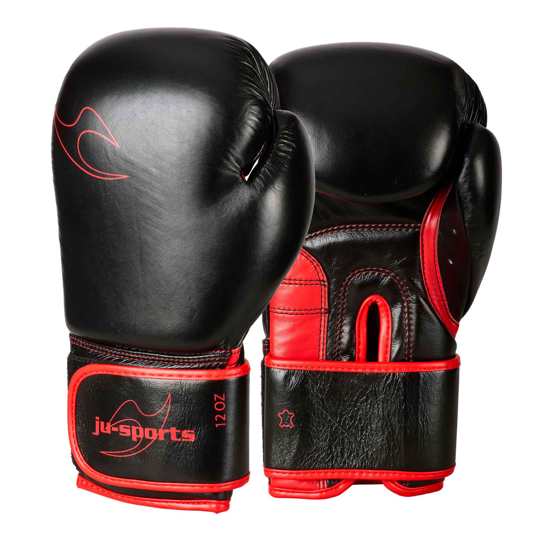 Boxing glove Training pro leather V2 black/red