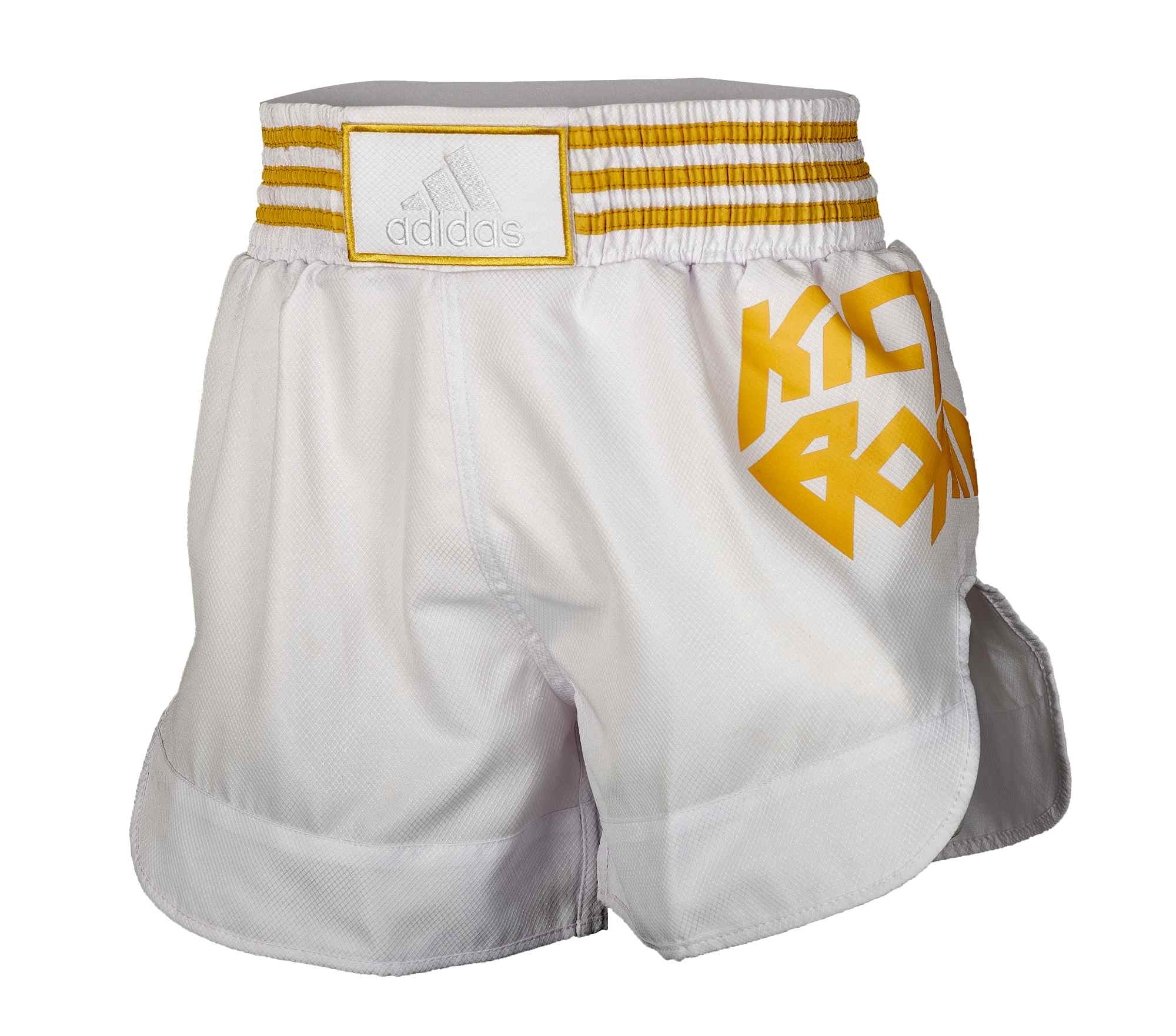 adidas Kick Boxing Shorts white/gold, ADISKB02