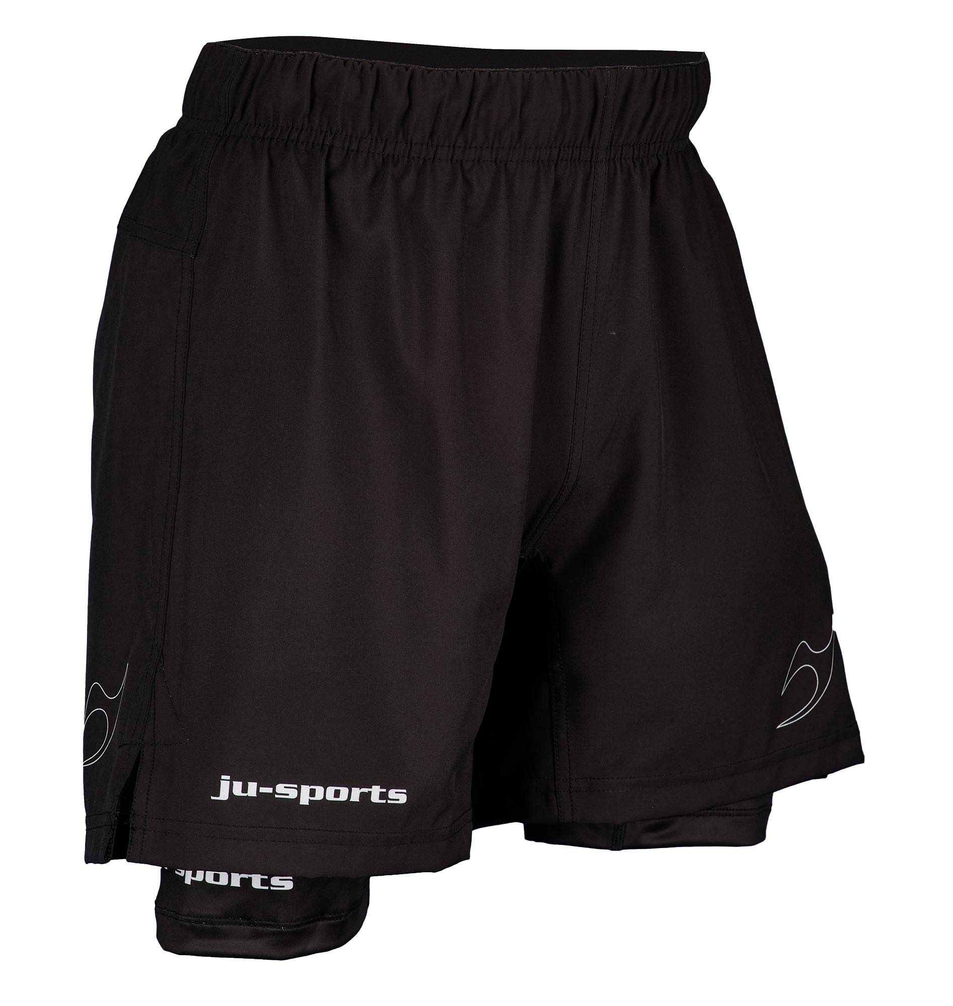 Grappling shorts flex double black/black
