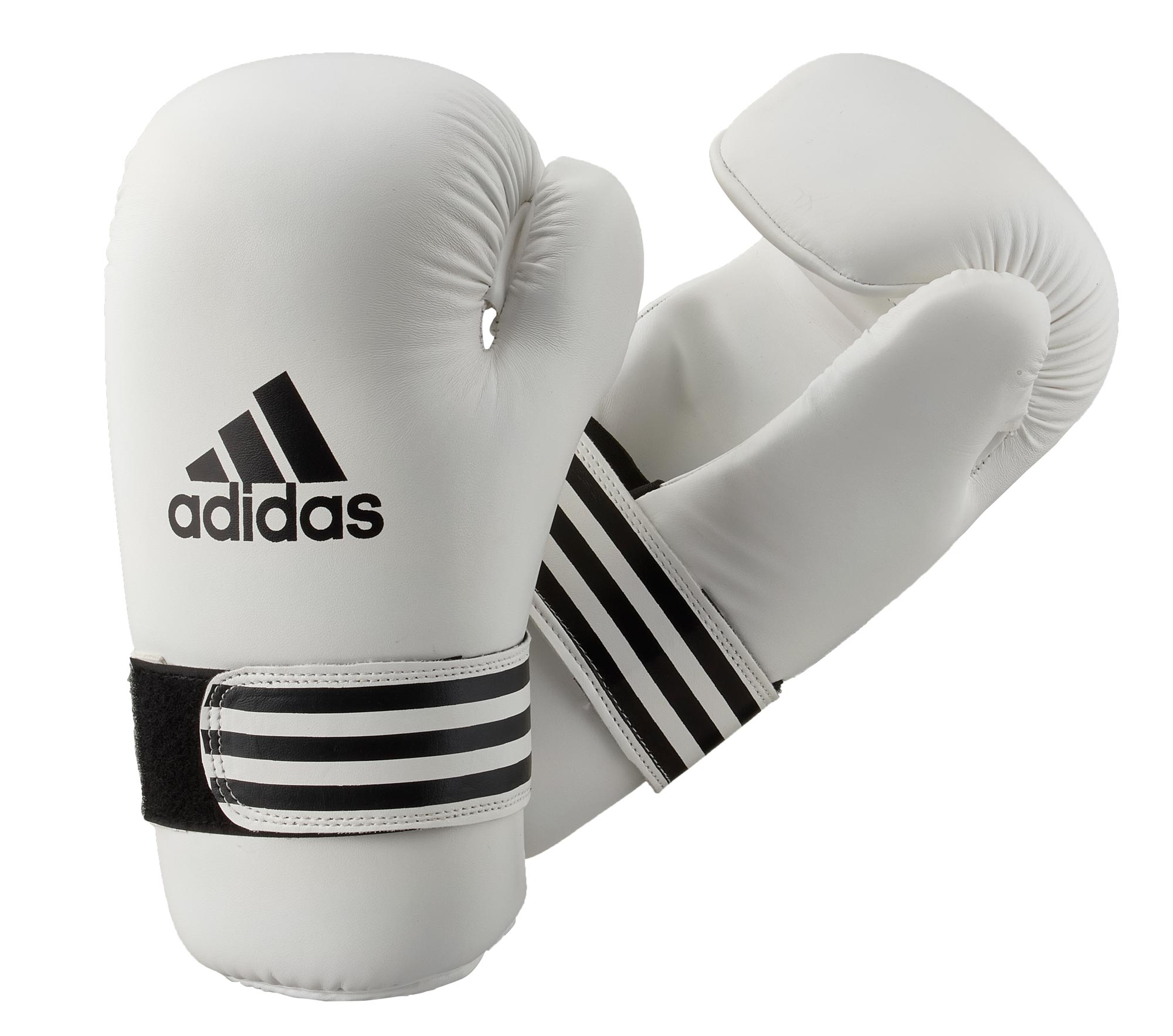 adidas semi contact kick boxing glove ADIBFC01, white/black