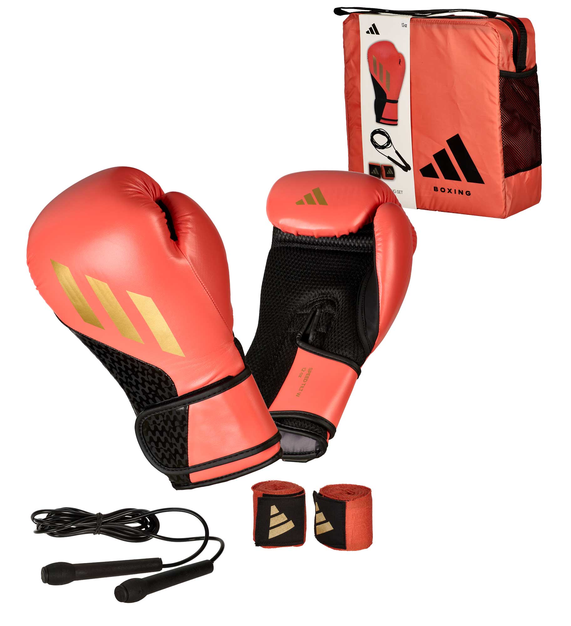 adidas Boxset - Handschuhe, Springseil, Bandagen, adiKITW