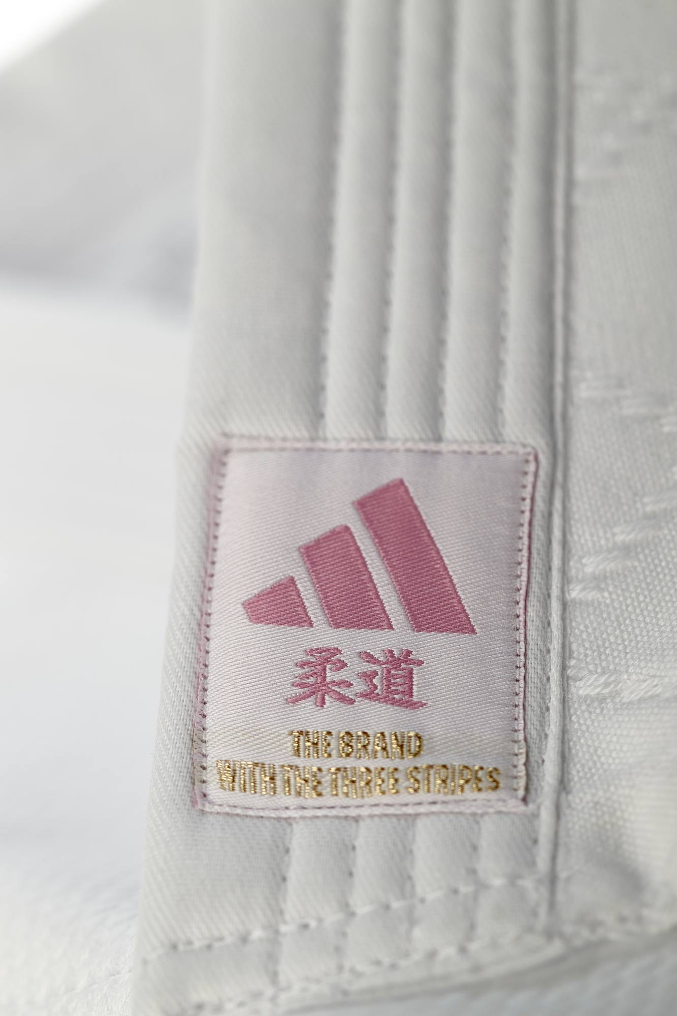 adidas Judo-Anzug Club weiß/pinke Streifen, J350