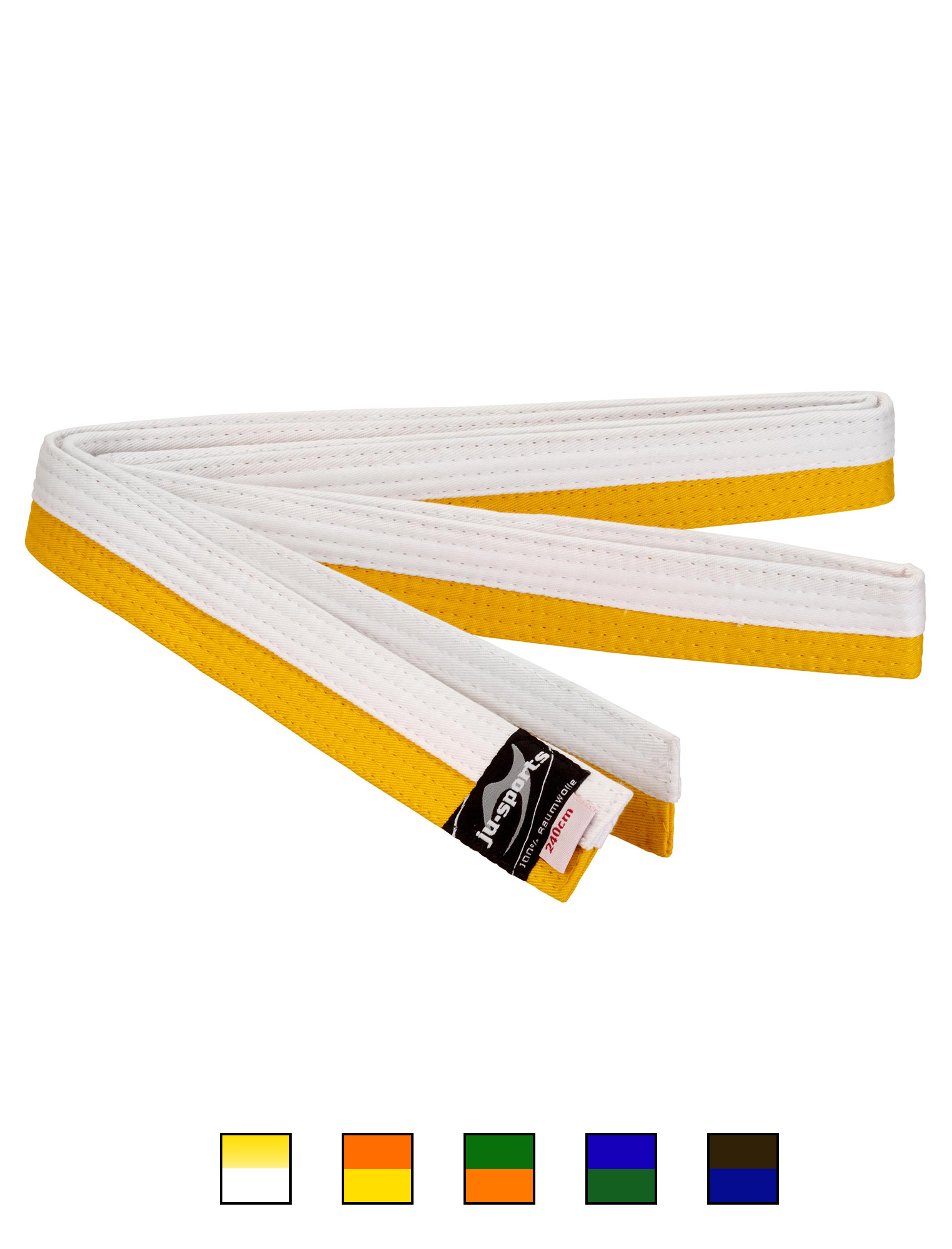 Ju-Sports budo belt white/yellow