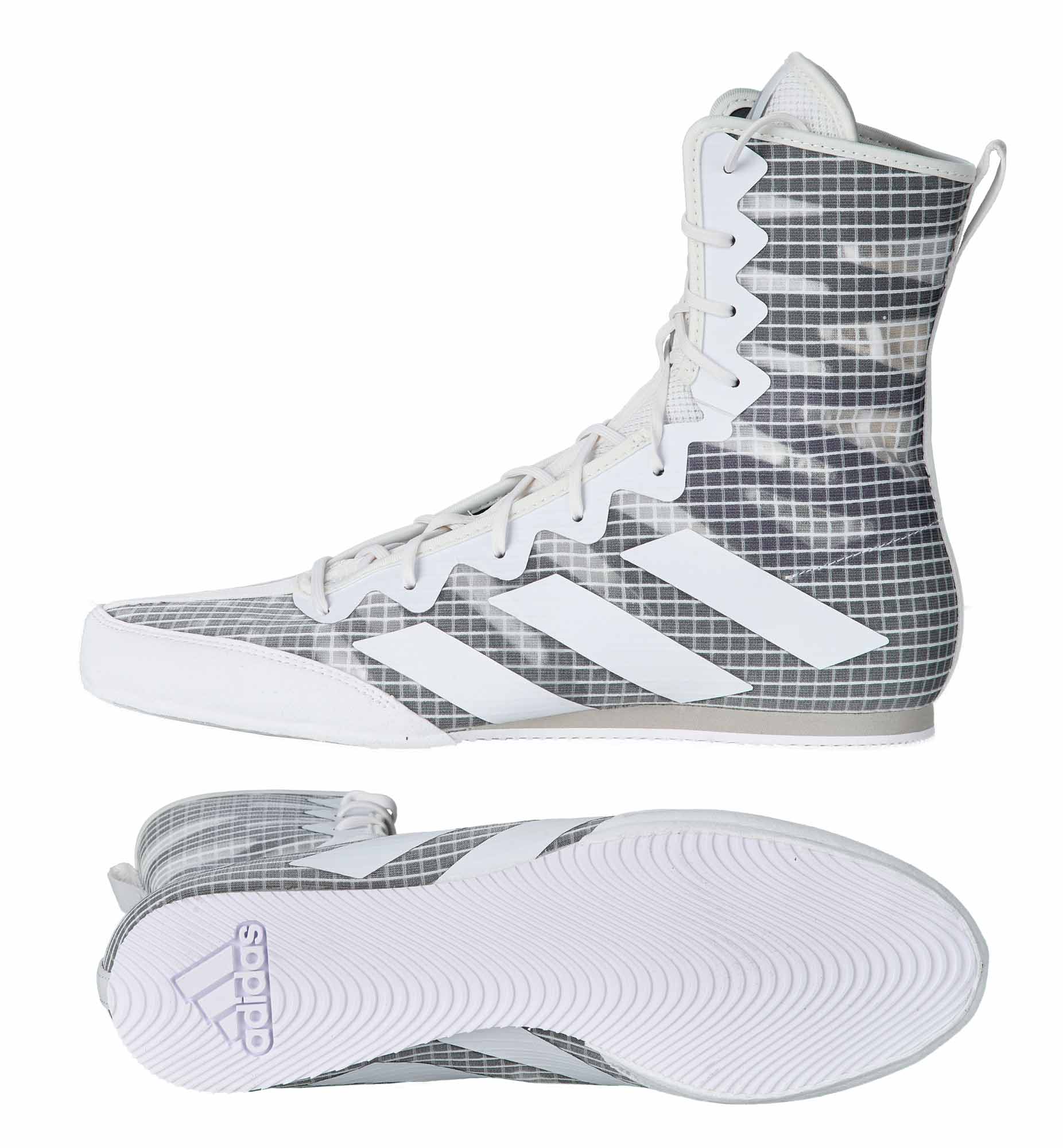 adidas boxing shoes Box Hog 4 white/grey, GZ6118