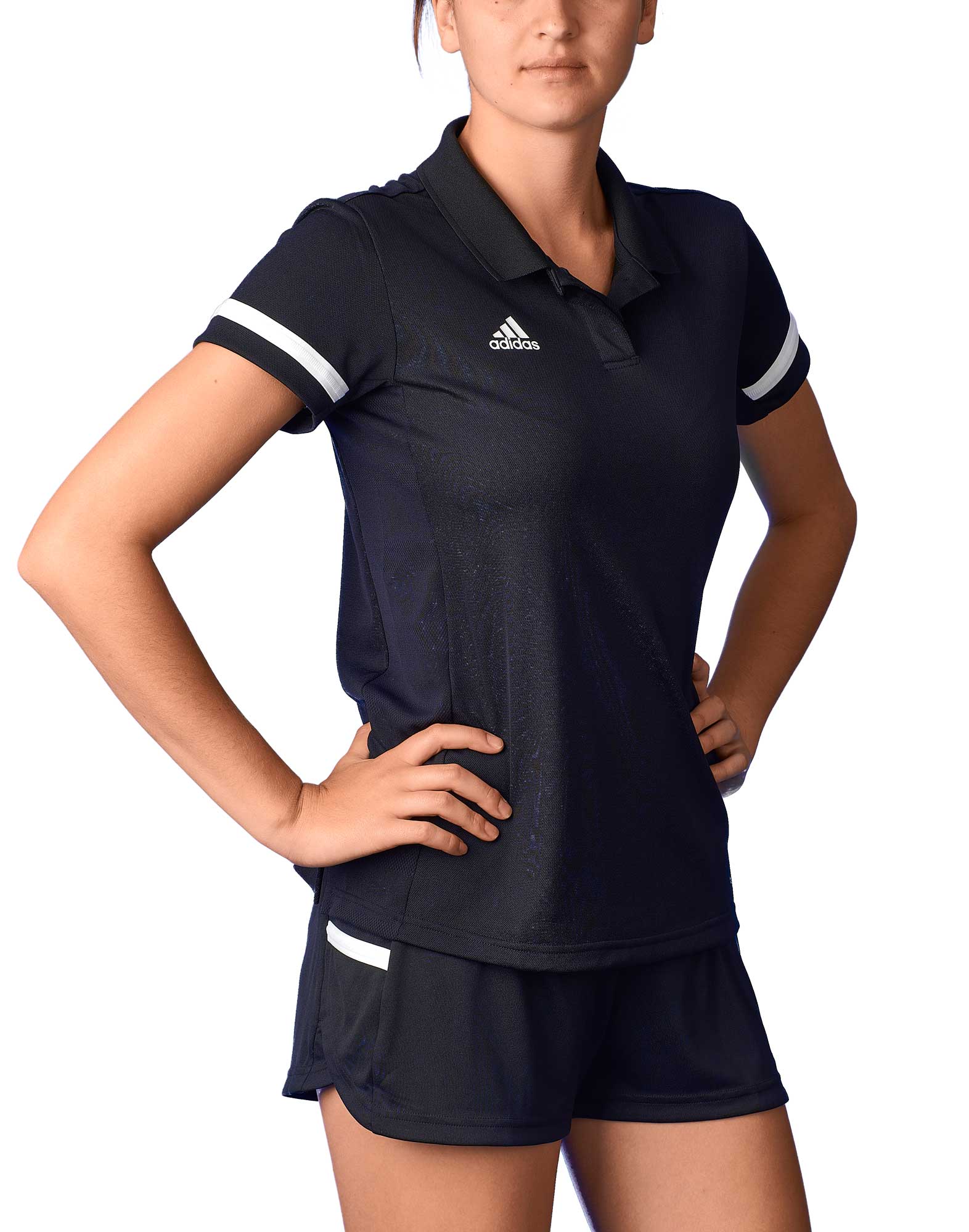 adidas T19 Polo Shirt Damen schwarz/weiß, DW6877