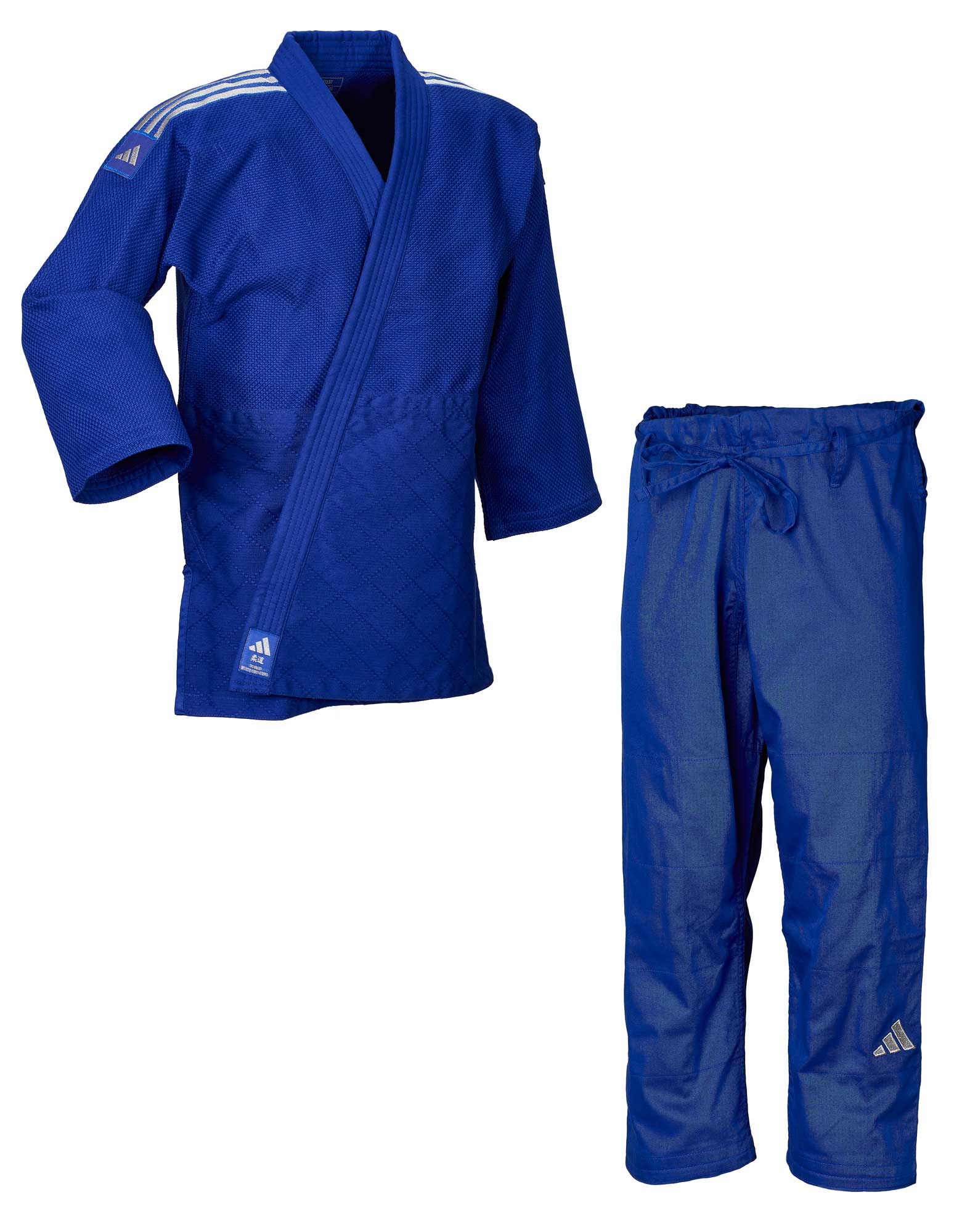 adidas judo gi Contest J650 blue/silver stripes