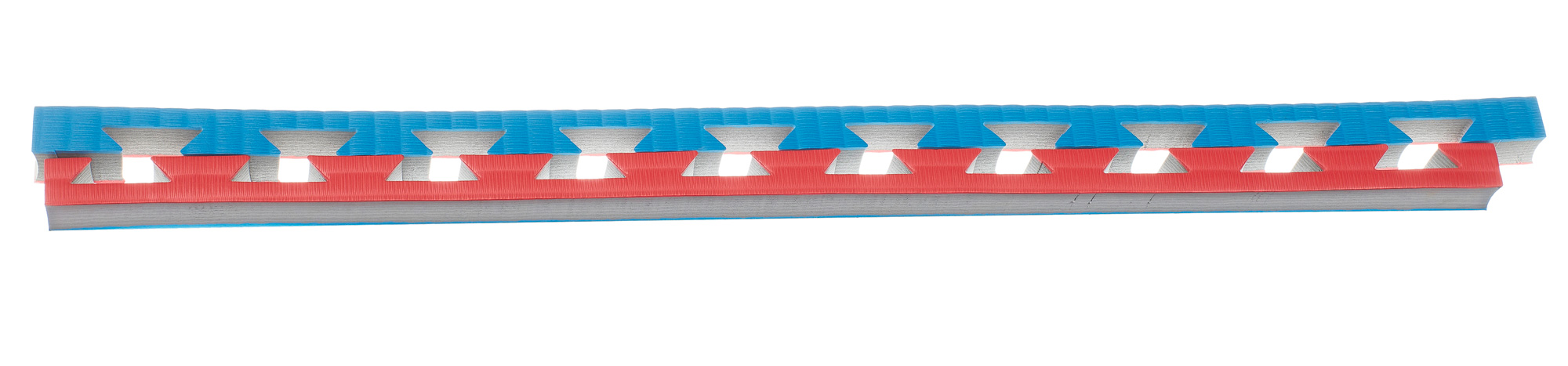 Puzzlematte Pro Tatami 4 cm rot/blau Wendematte
