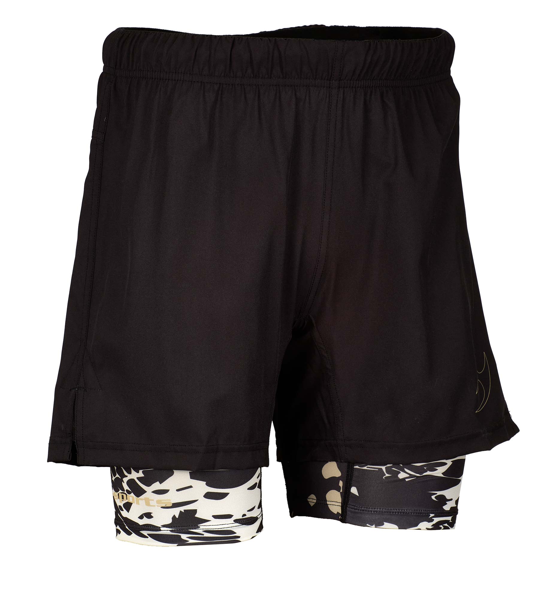 Grappling shorts flex double black/black