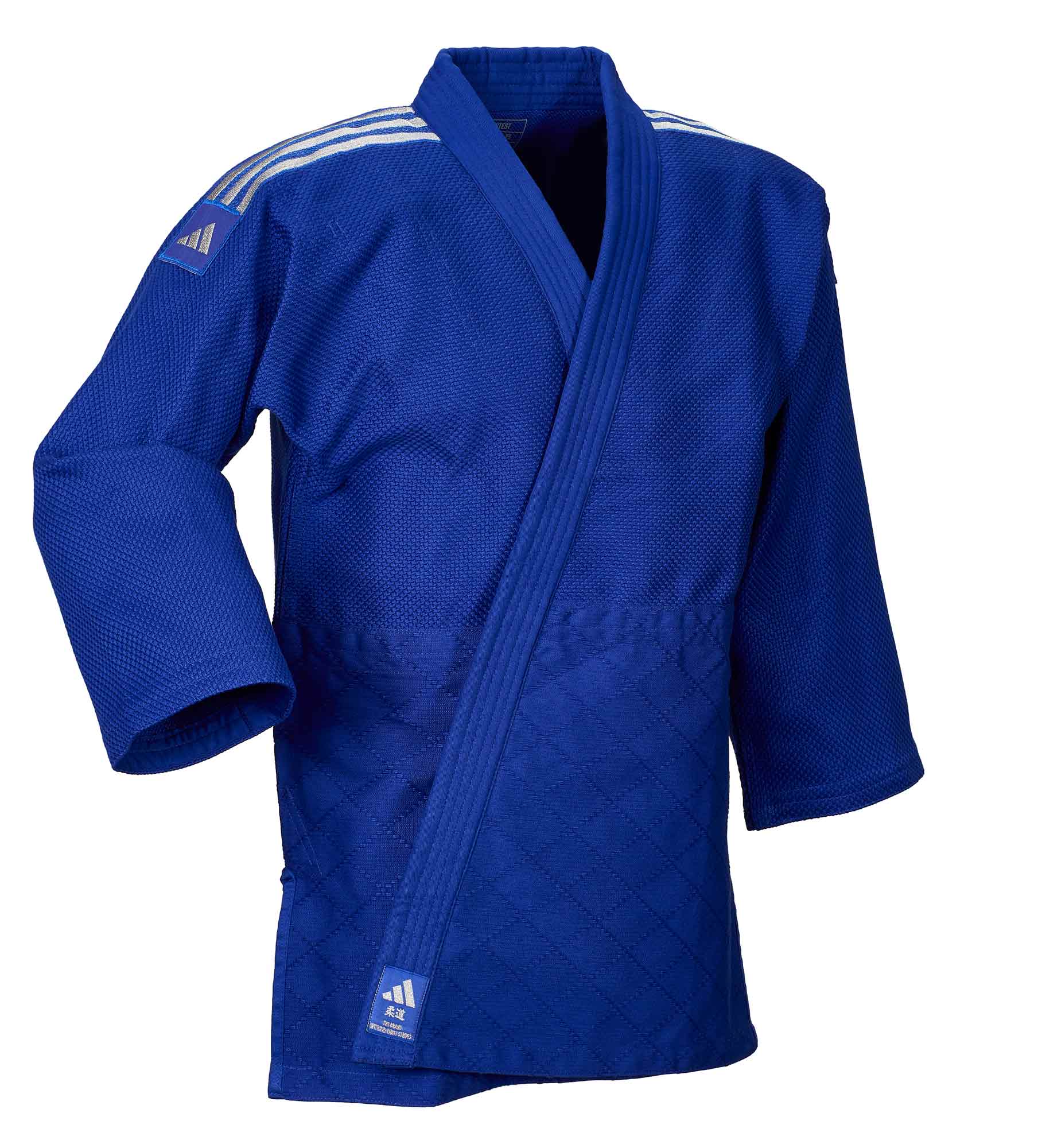 adidas judo gi Contest J650 blue/silver stripes