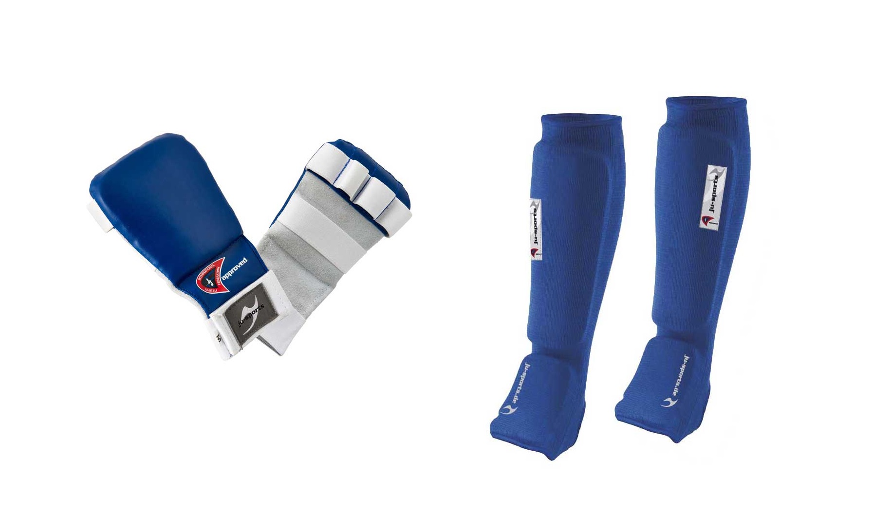 Ju-Jutsu Schützer-Set blau, Hand- und Fußschutz | XS | Set-62062_61020-00