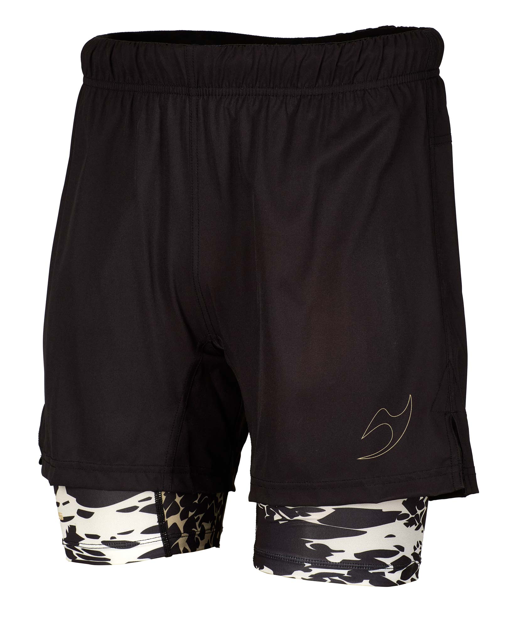 Grappling shorts flex double black/black