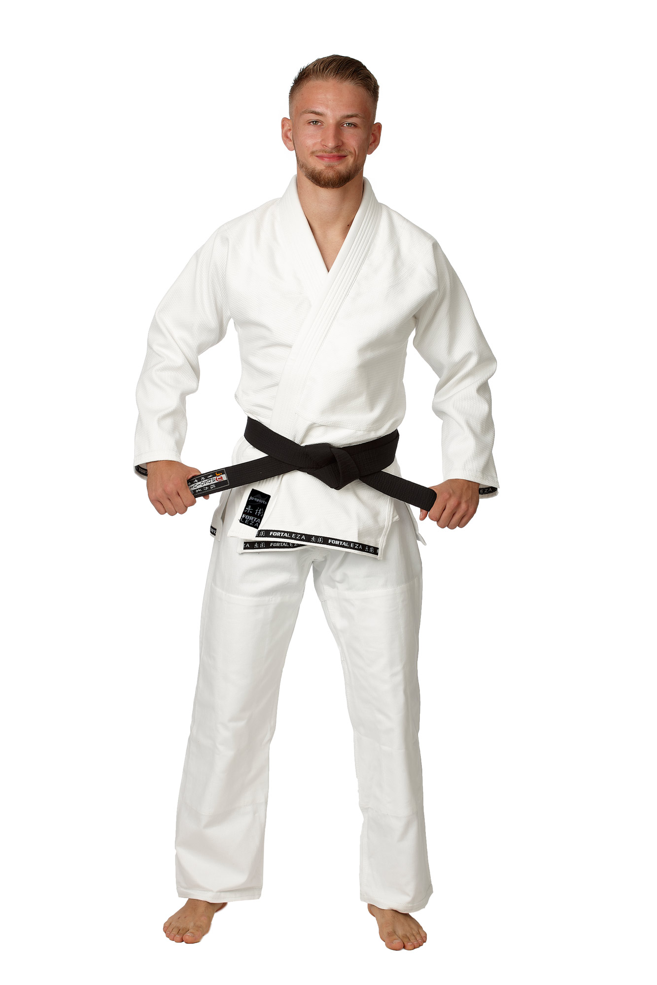 BJJ Anzug Set Jacke und Hose Fortaleza Pro weiß