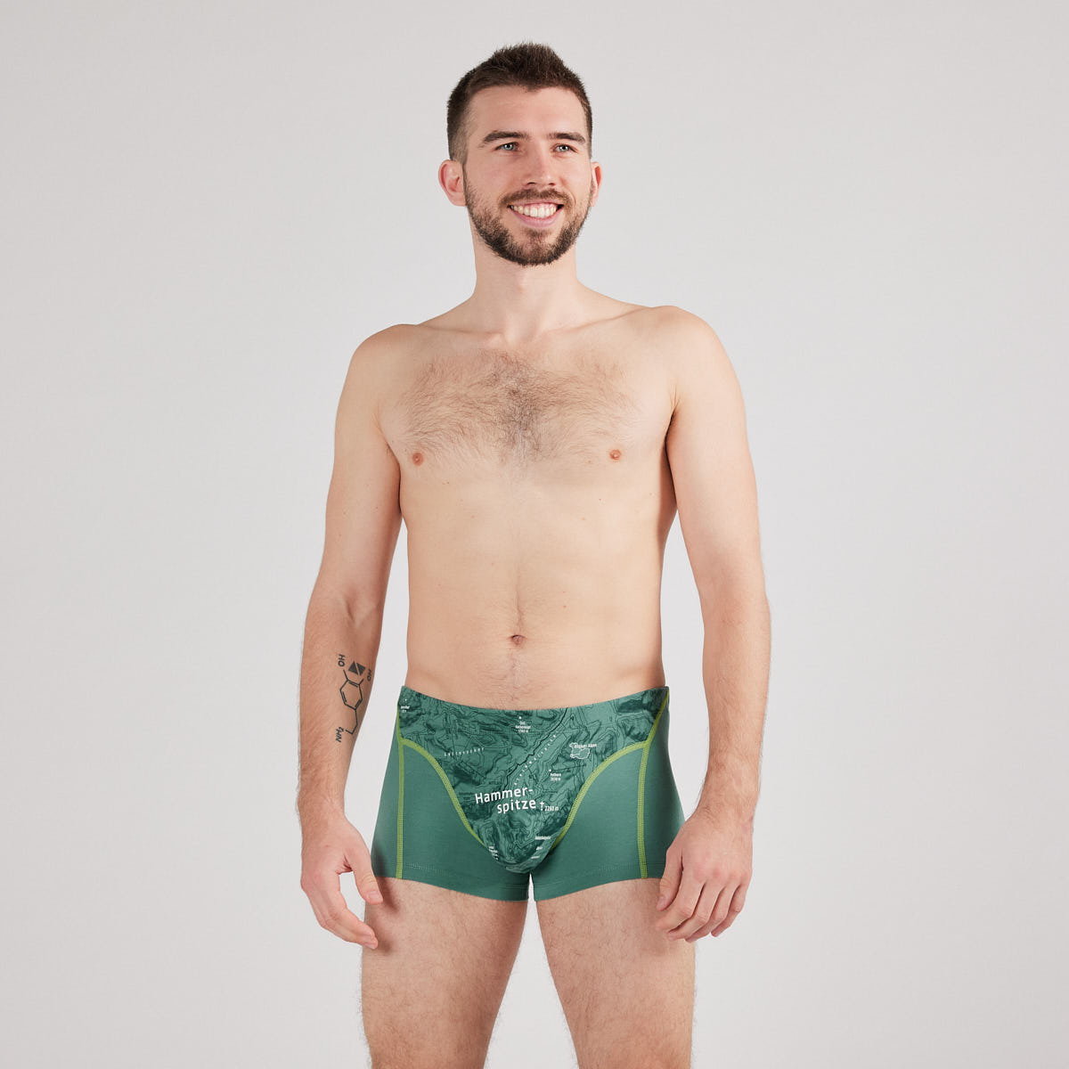 Boxershorts "Hammerspitze" eukalyptus, Herren