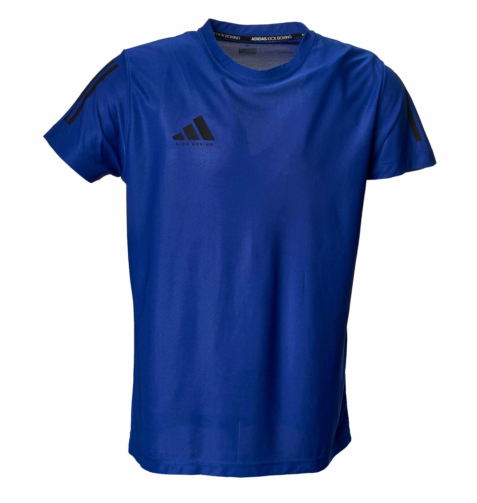 adidas Kickbox-T-Shirt Basic blau/schwarz, adiKBTS100