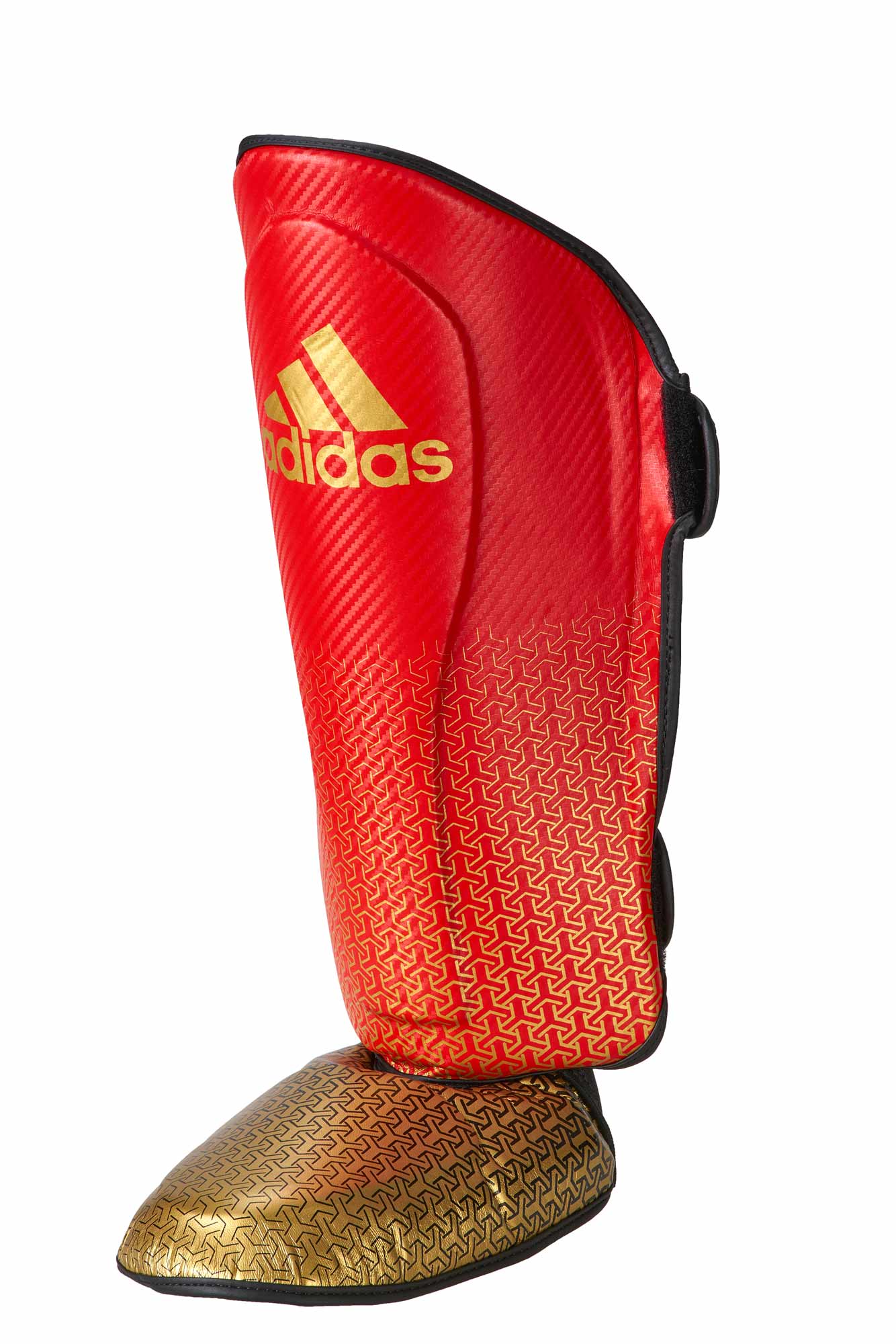 adidas Pro Kickboxing Schienbein-Spannschutz red/gold, adiKBSI300