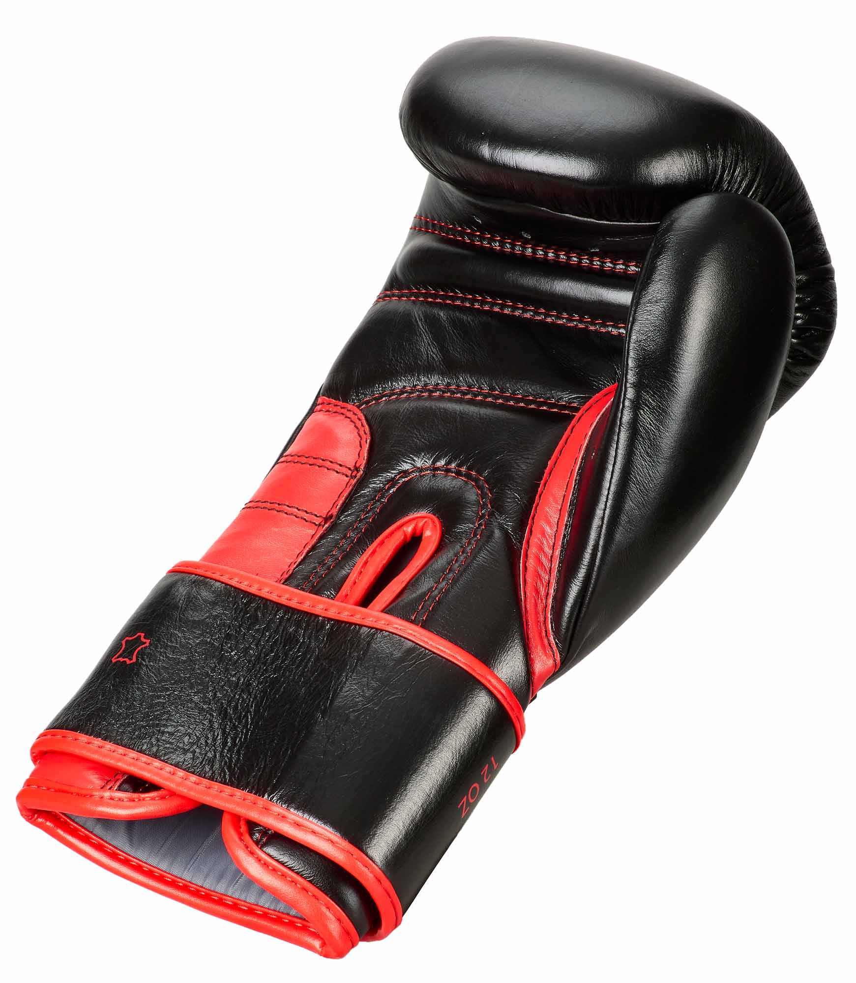 Boxing glove Training pro leather V2 black/red