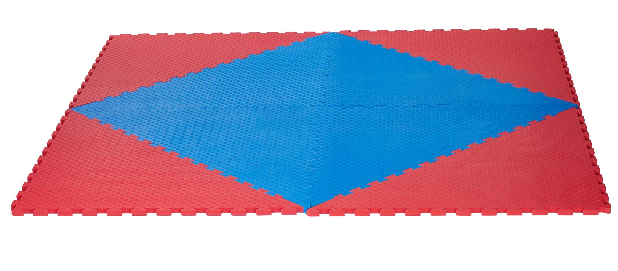 Maxi Octagon Set of Jigsaw Mats 14 m x 14 m x 2 cm blue/red 