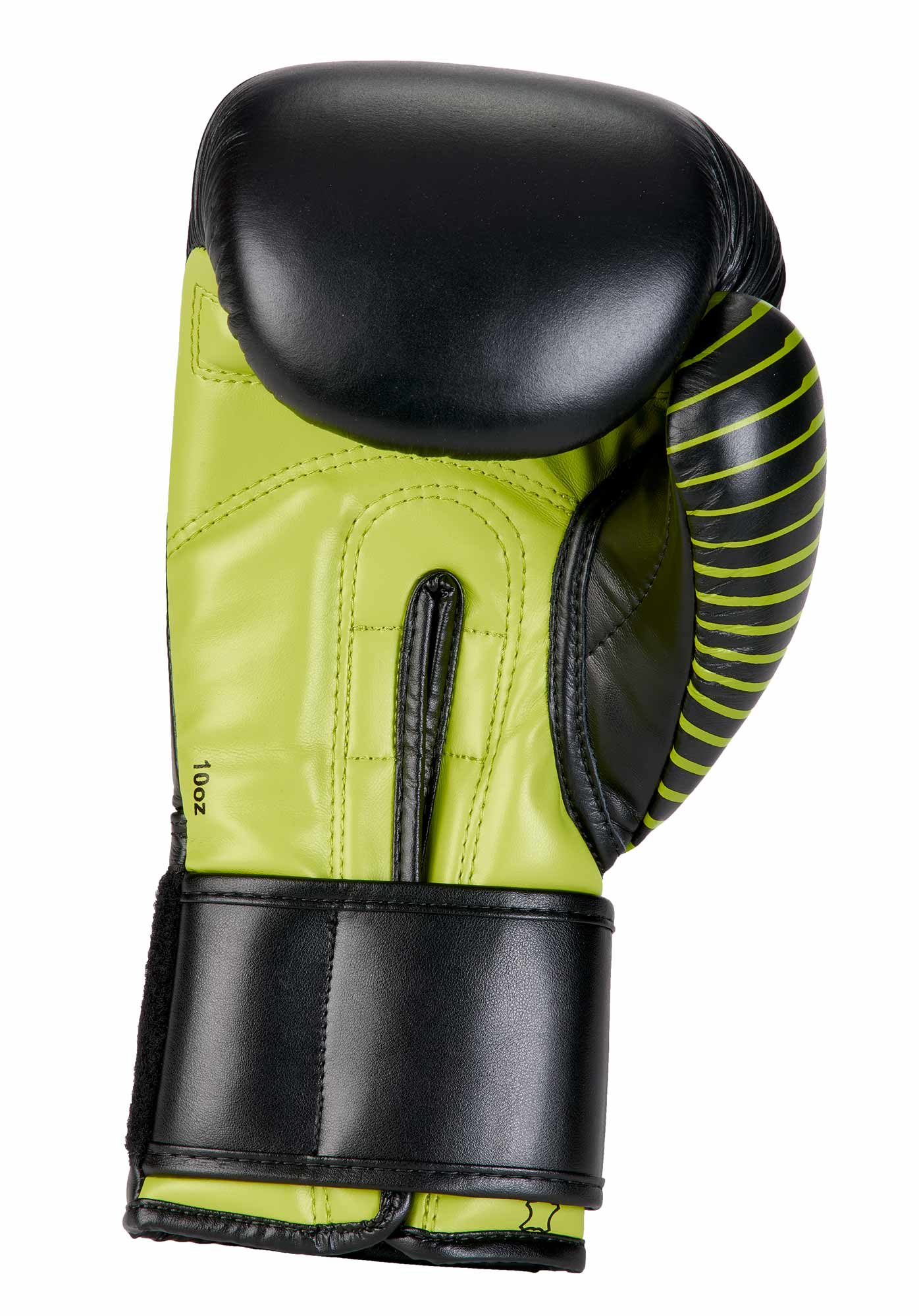 adidas Kickboxing Wettkampfhandschuh black/neon green, adiKBWKF200