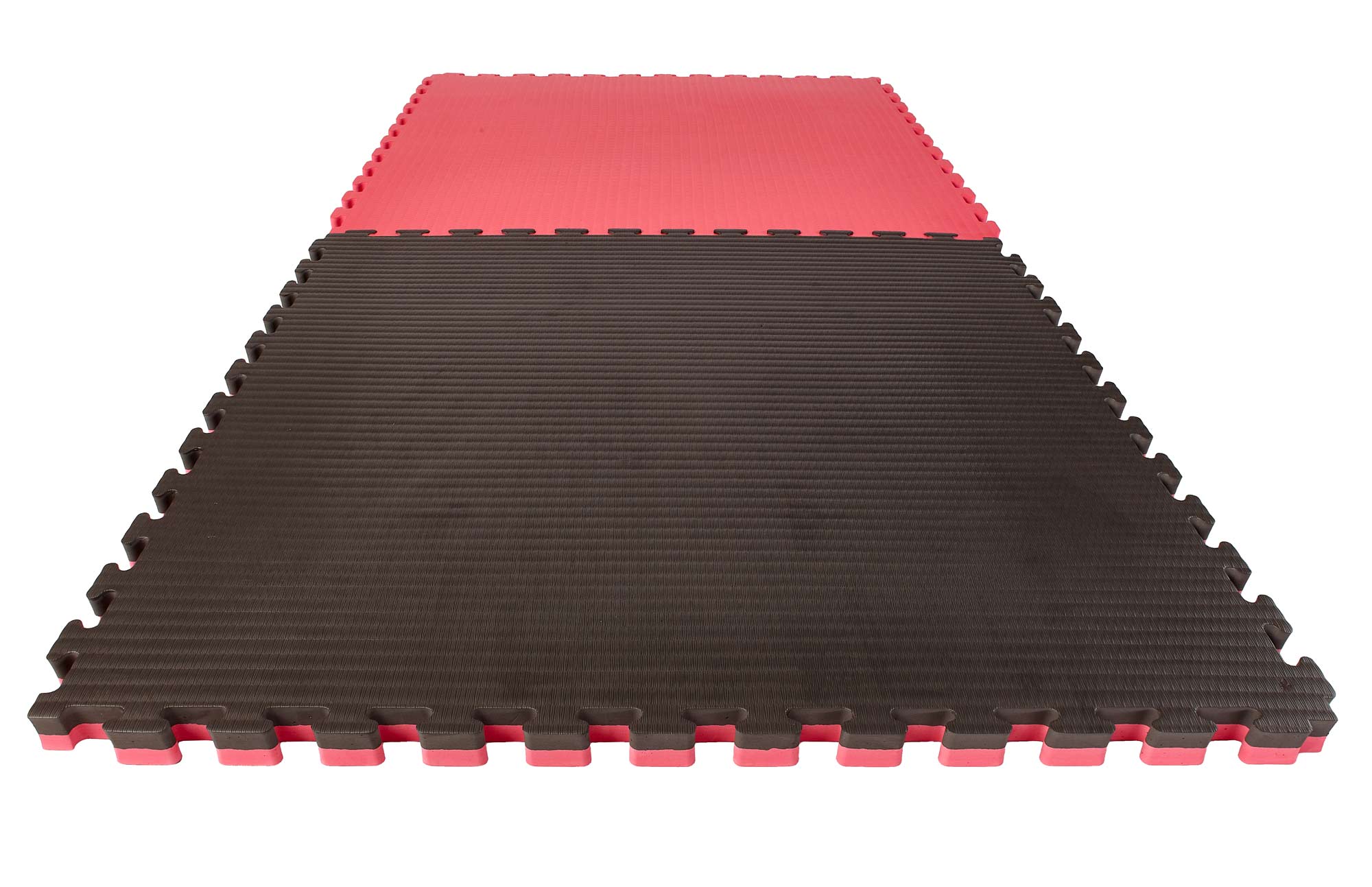 Reversible Jigsaw Mat Econo Tatami 1 m x 1 m x 4 cm black/red