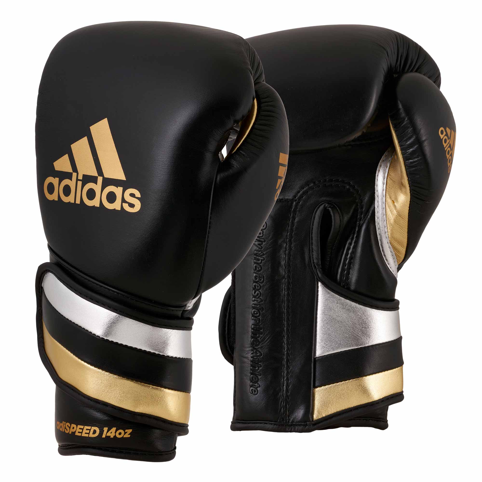 adidas adispeed strap up boxing gloves black/gold/silver, ADISBG501PRO