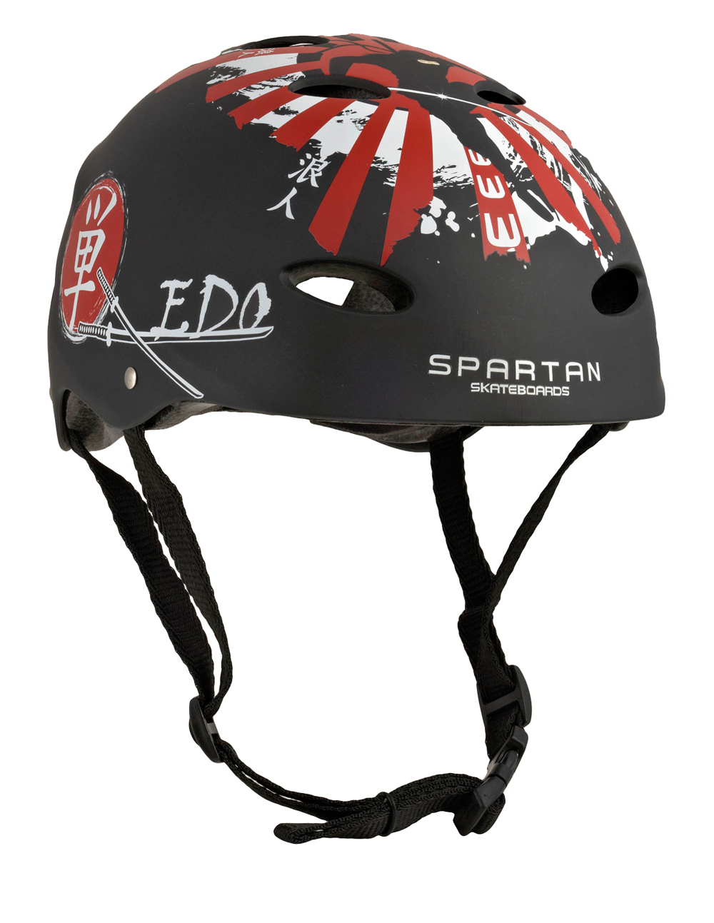 Ju Sports Spartan Skaterhelm "Fire" schwarz 304