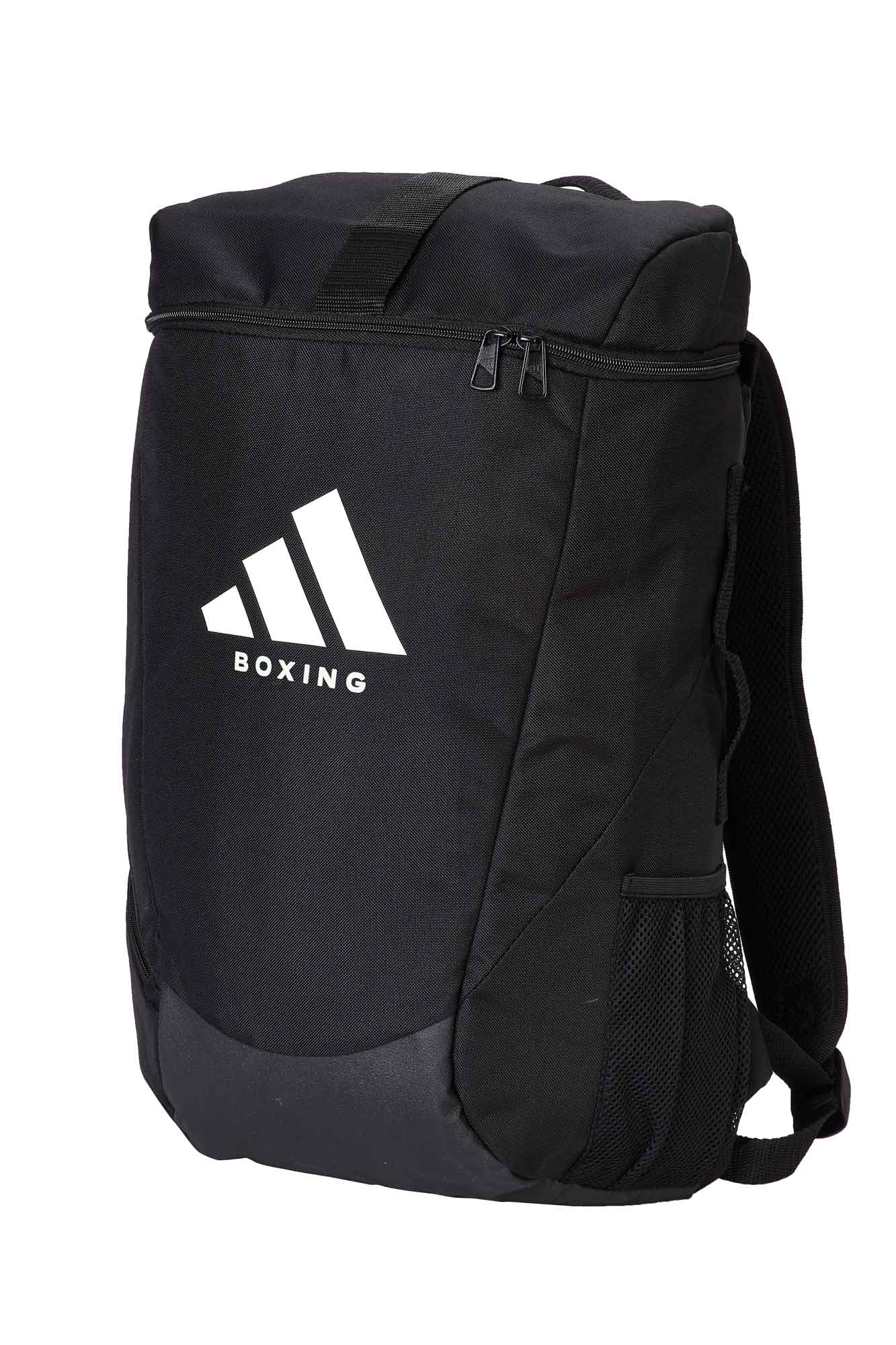 adidas boxing backpack Combat Sports 2-in-1 Training Sports Equipment Duffel Bag - Black White - Medium It features a Climacool back panel and shoulder straps that provide comfort and airflow Sport Backpack Adidas Boxing Rucksack