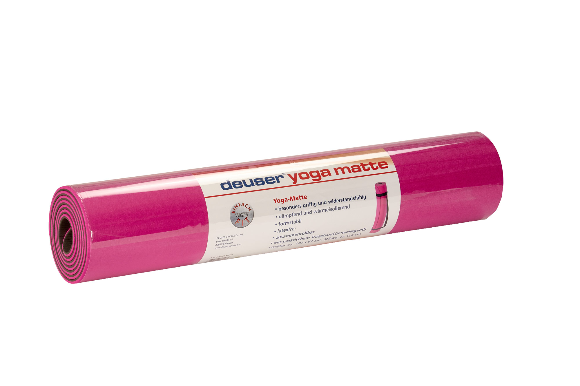 Deuser Exercise / Yoga / Pilates Mat pink 121045P