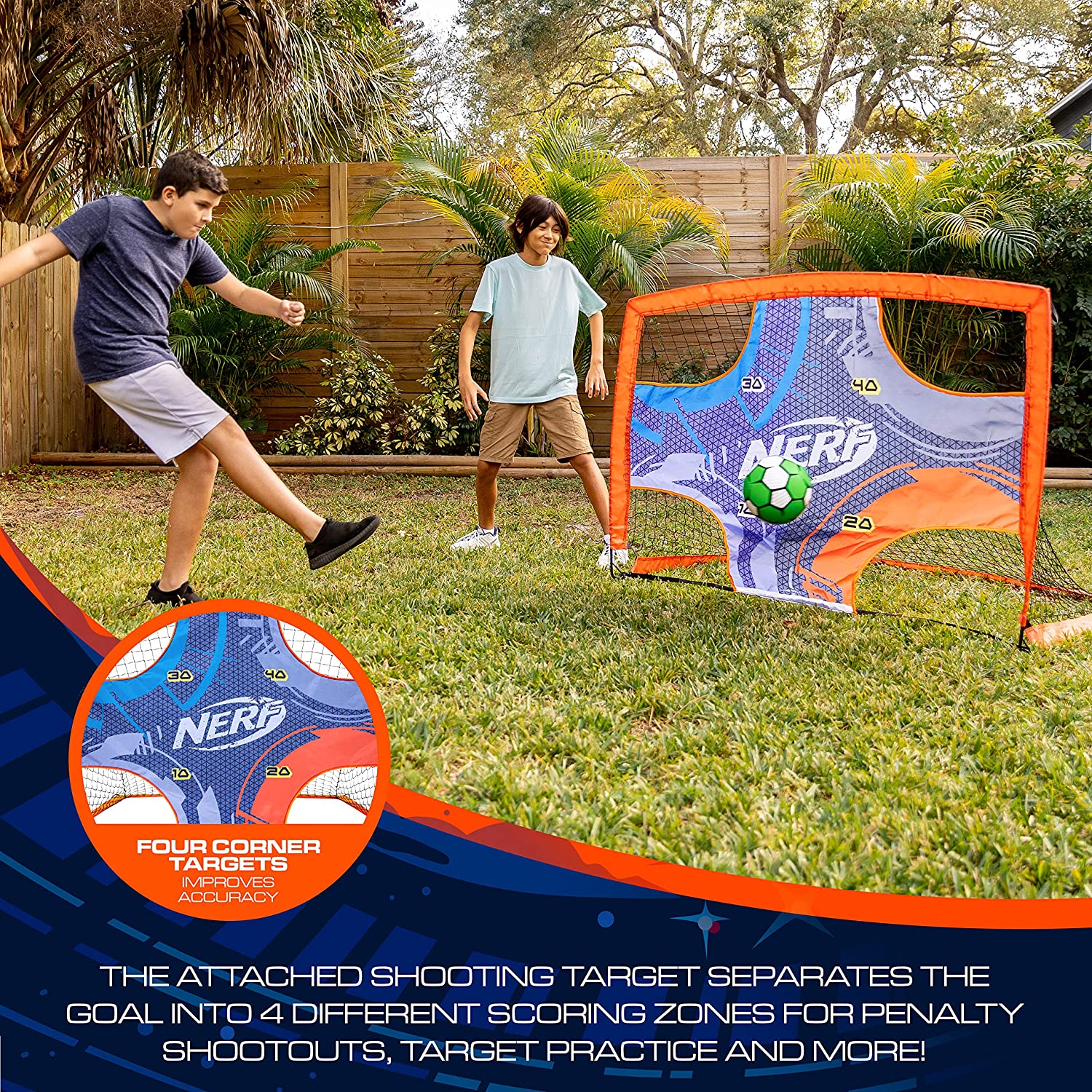 Franklin NERF PROSHOT 2-IN-1 SOCCER GOAL