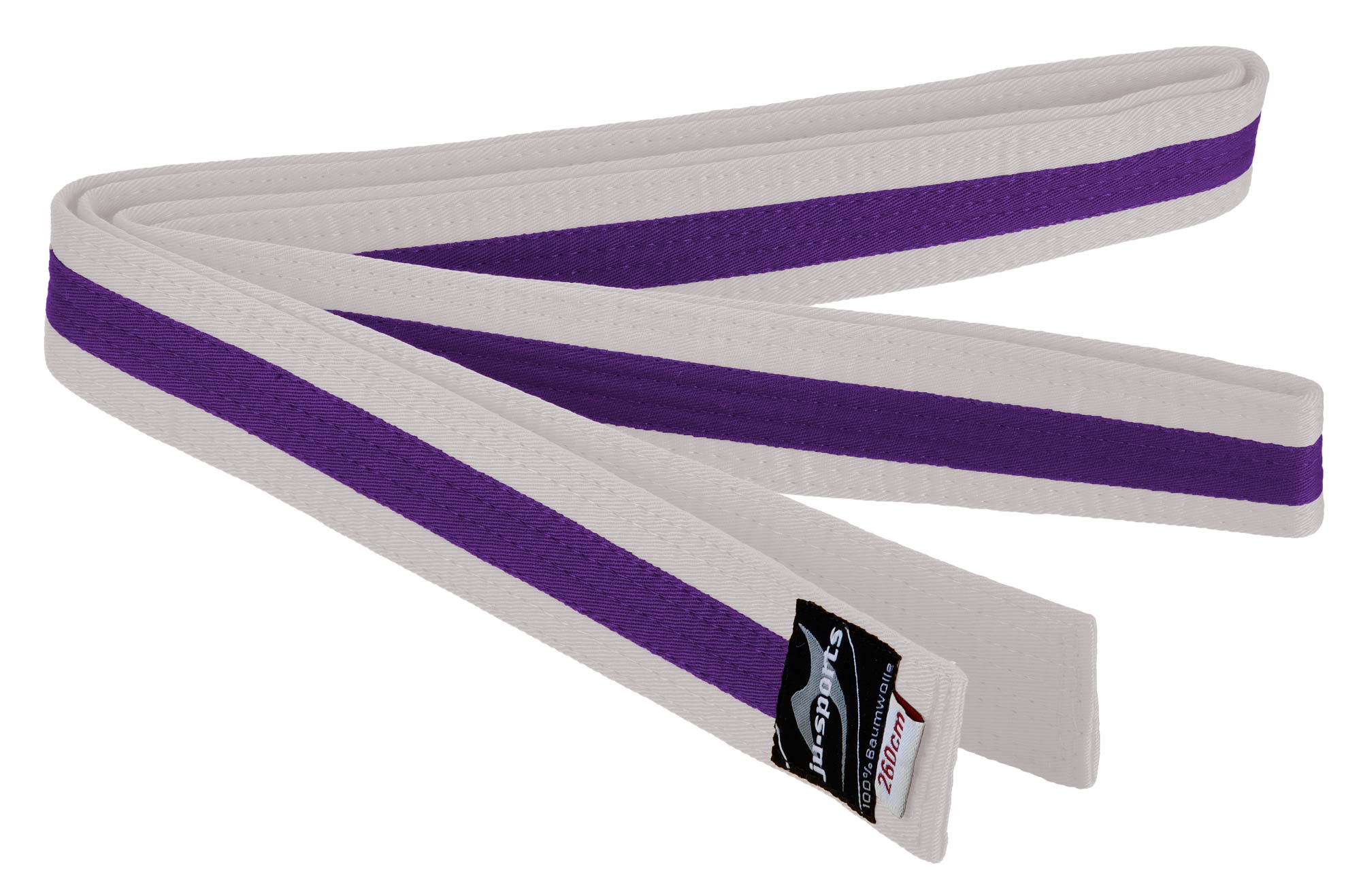 Ju-Sports budo belt white/purple/white