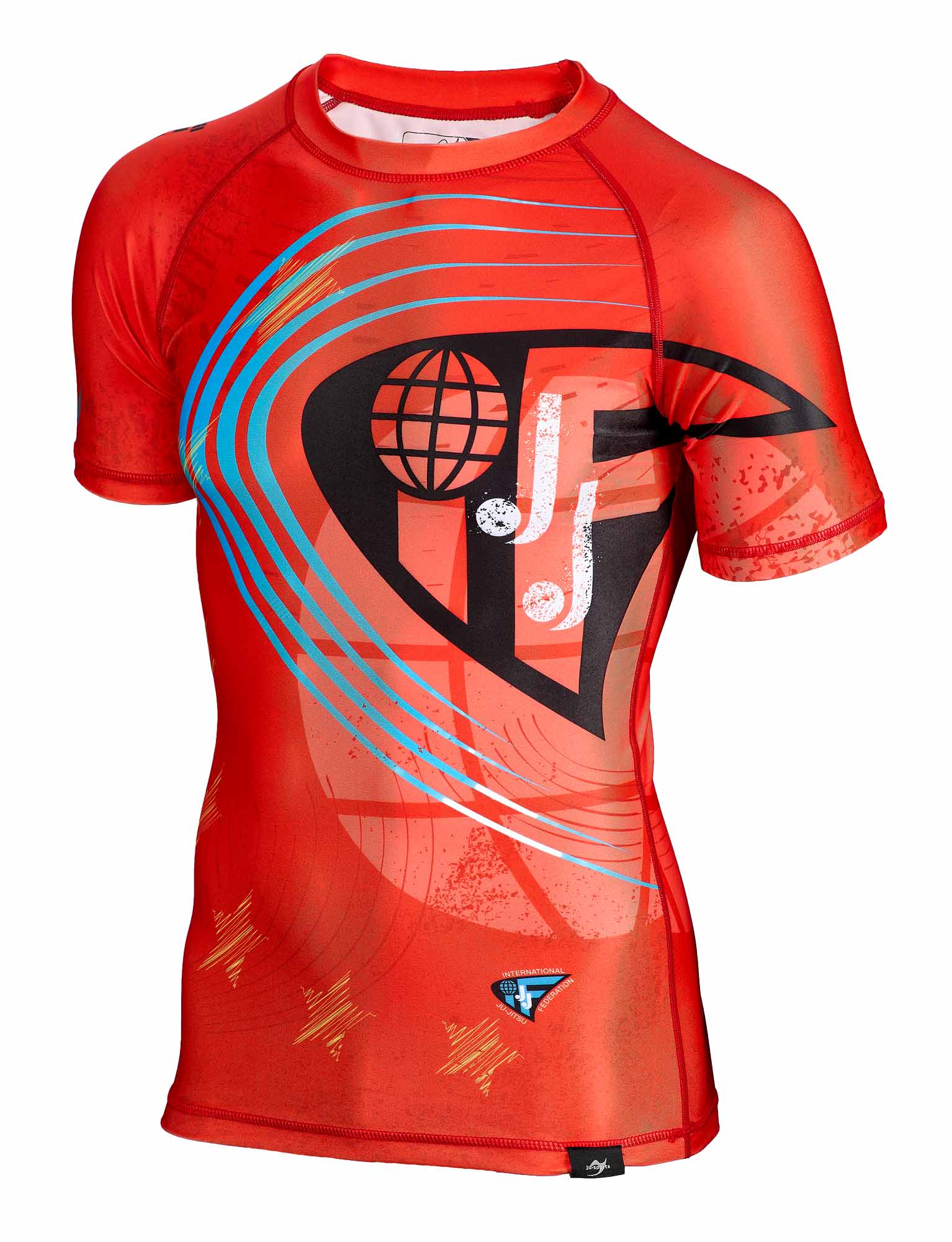 Rashguard kurzarm rot- JJIF approved 