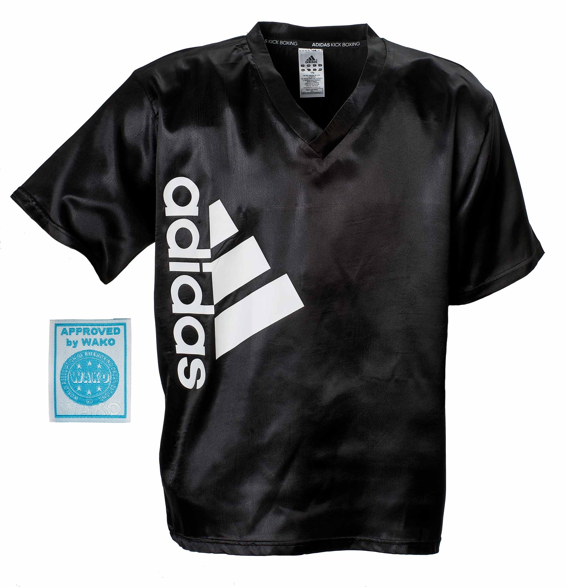 adidas kick boxing shirt adiKBUN110S, black/white