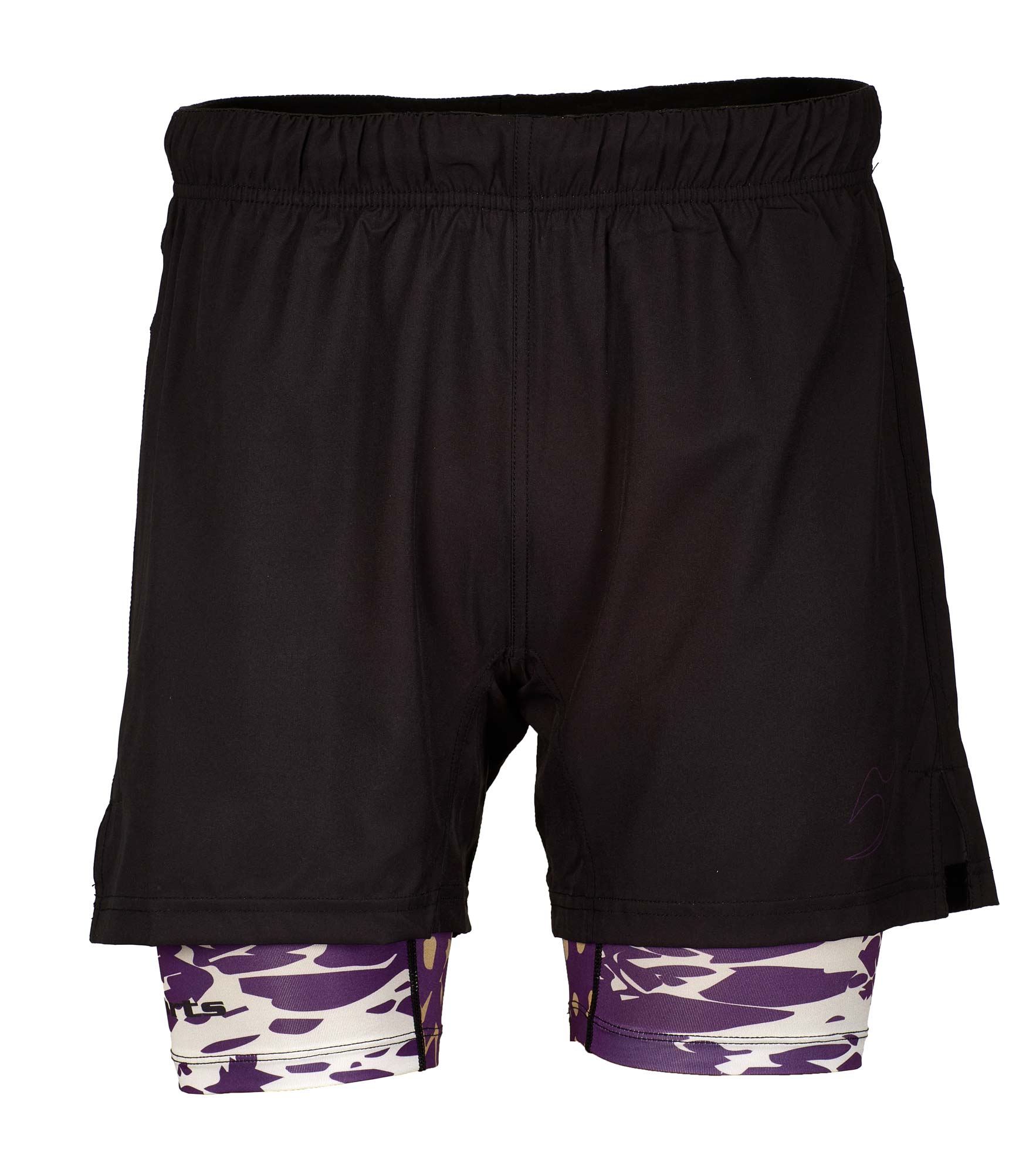 Grappling shorts flex double black/black