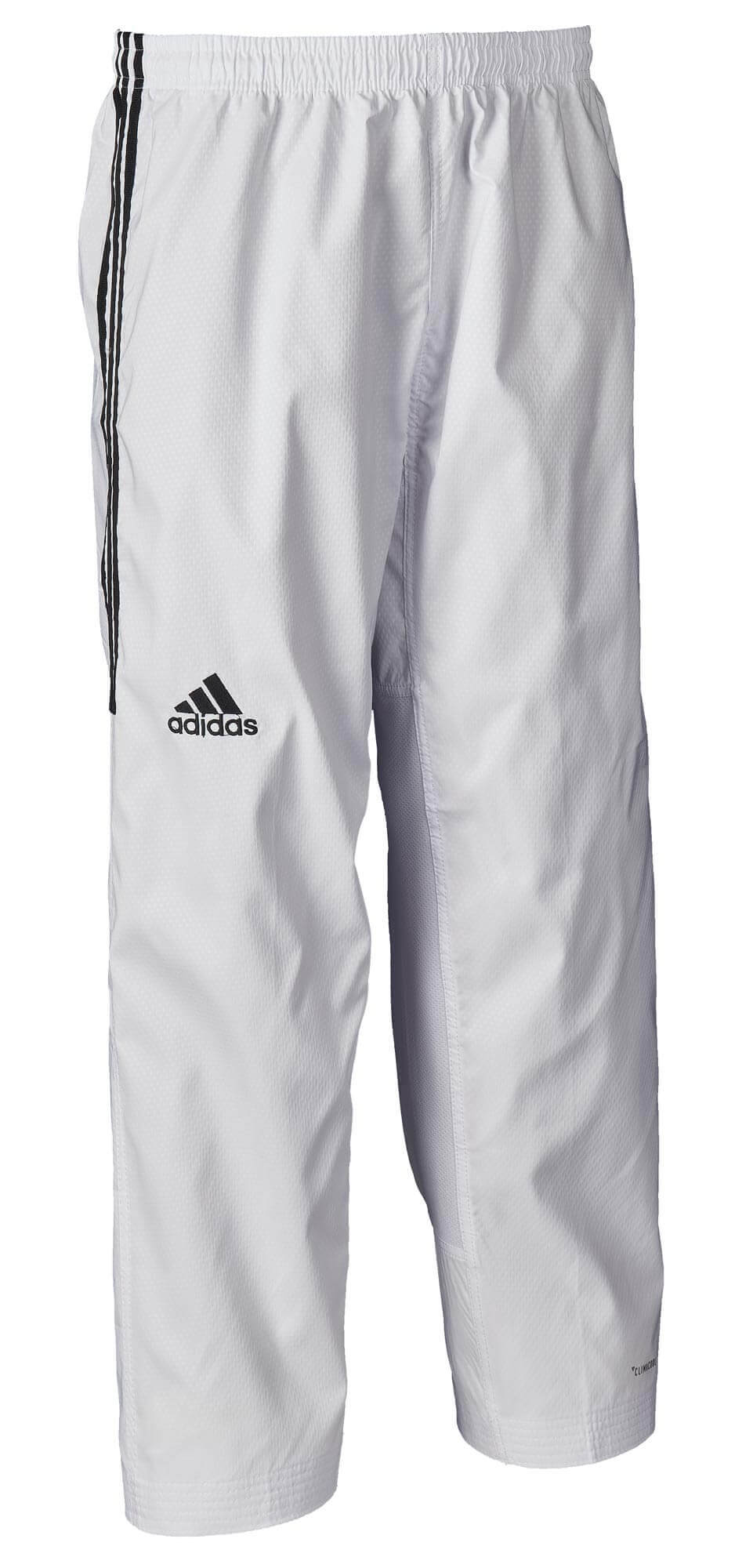 adidas Taekwondoanzug, adi Fighter Eco mit Streifen, schwarzes Revers