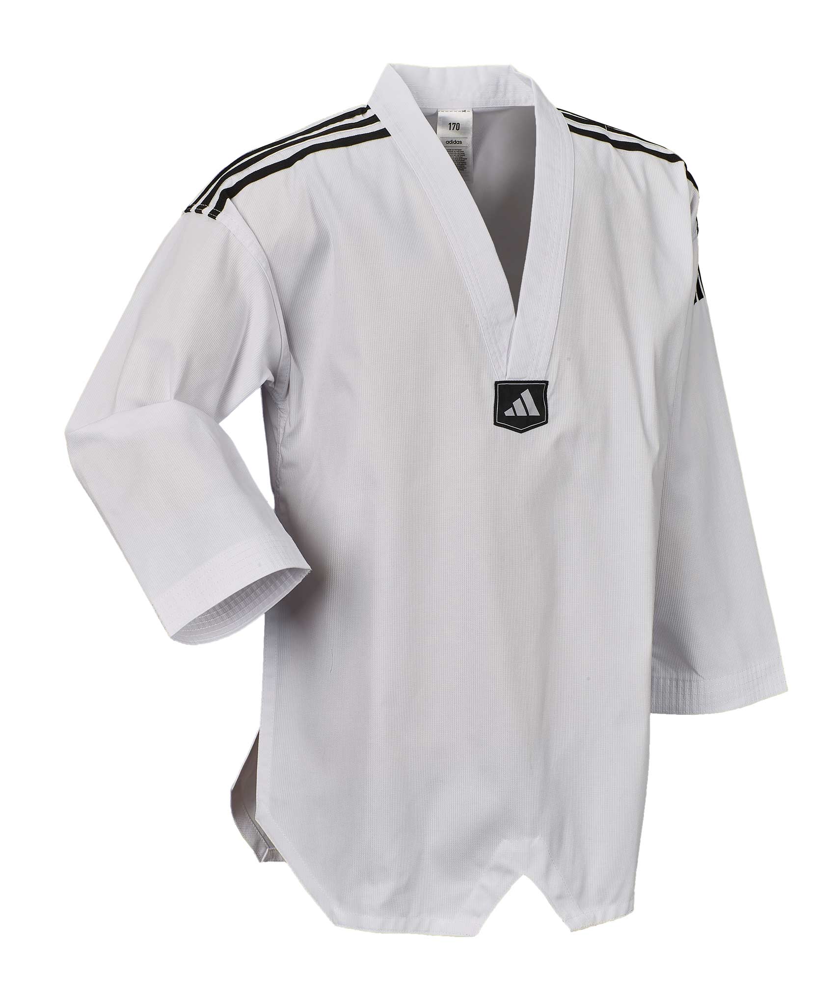 adidas TKD dobok adi club ADITCB02 white collar / black stripes