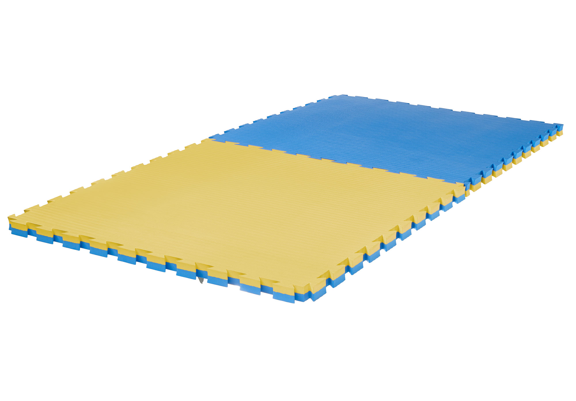 Puzzlematte Pro Tatami 4 cm blau/gelb Wendematte