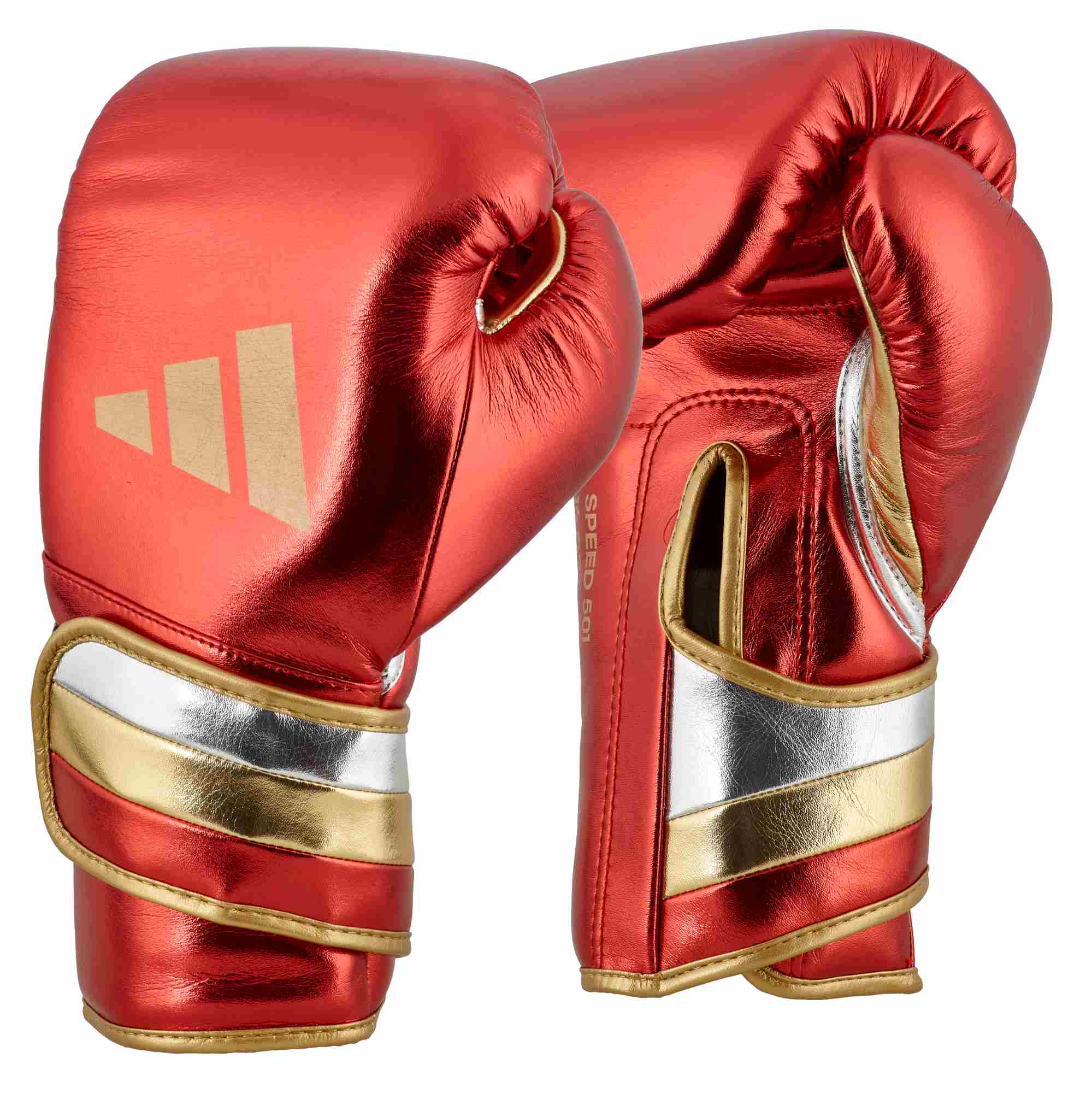 adidas boxing gloves Speed 500 red/gold Microfibre, ADISBG501