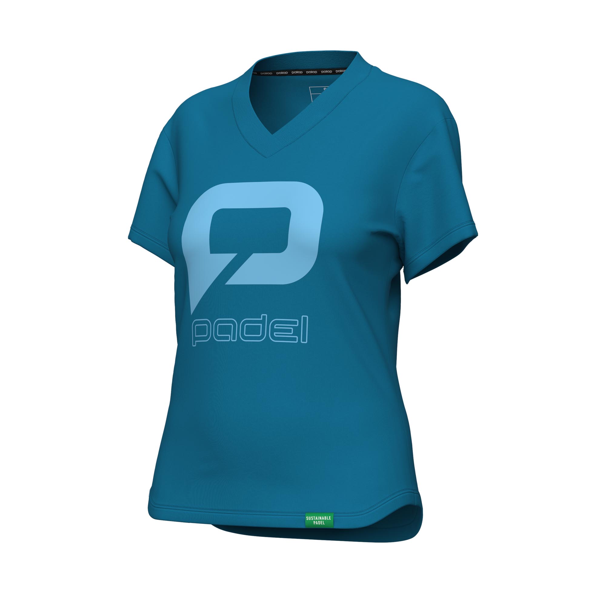 Pallap women's team t-shirt V2 blue green/pulse blue
